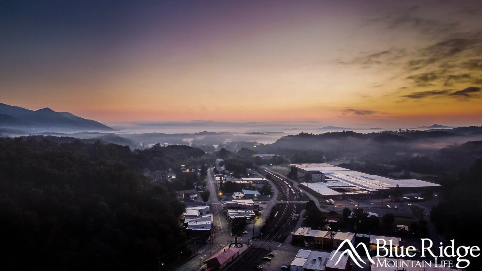 Gatlinburg historic downtown evening