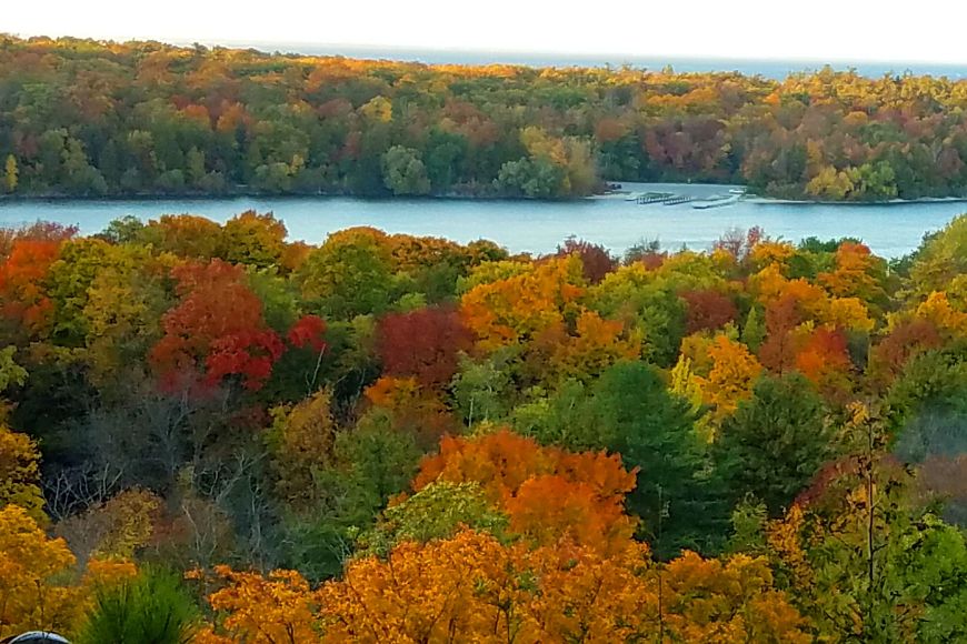 Door County Wisconsin fall foliage