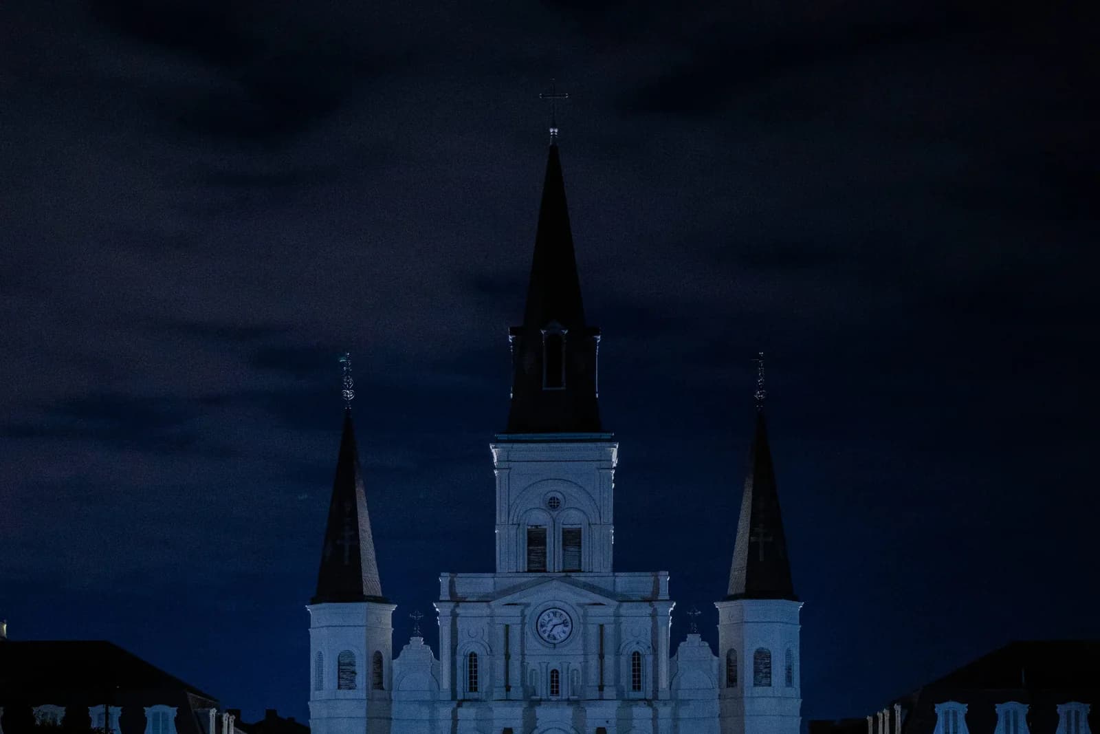 New Orleans Jackson Square night haunted