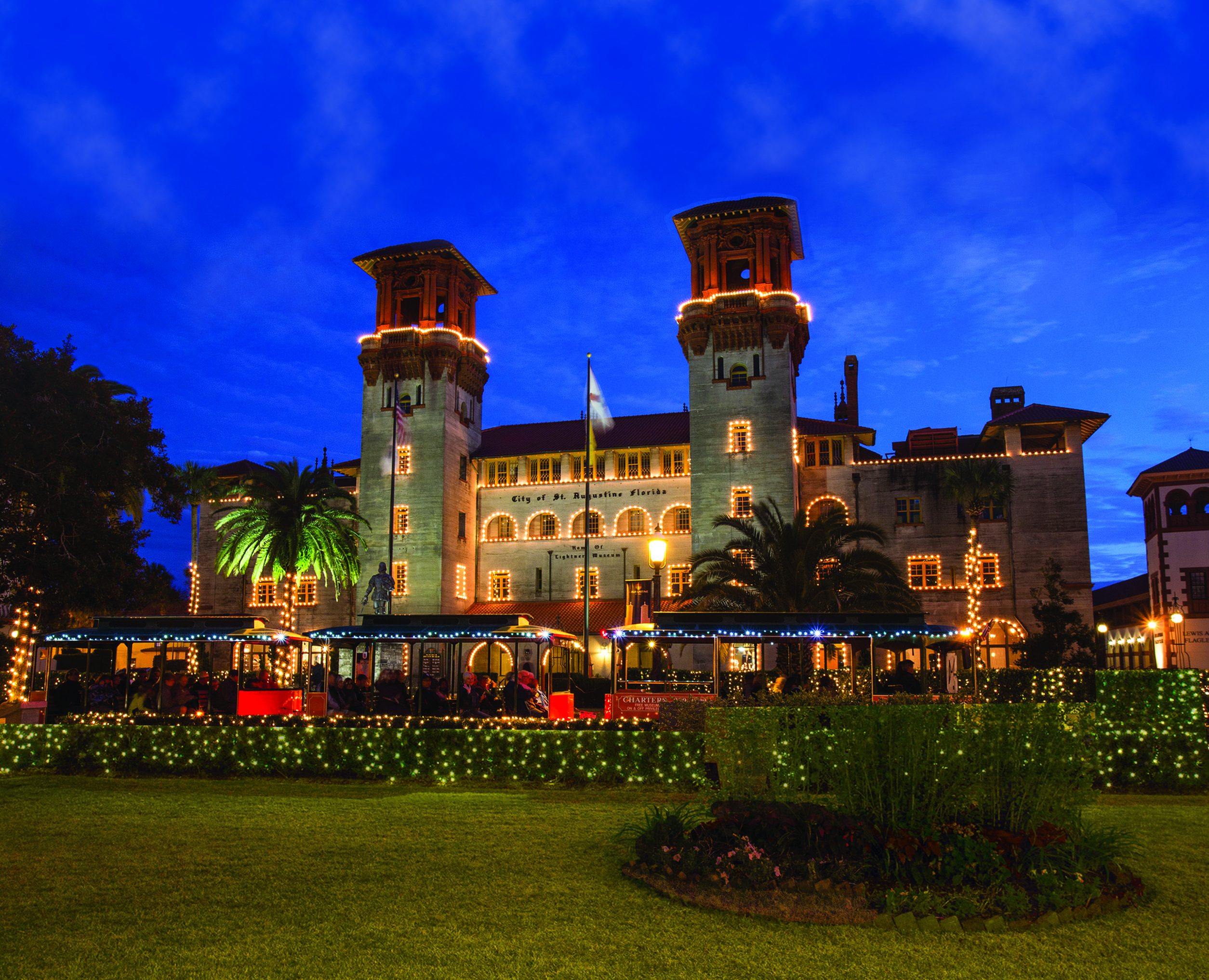 St Augustine Florida oldest city historic district night