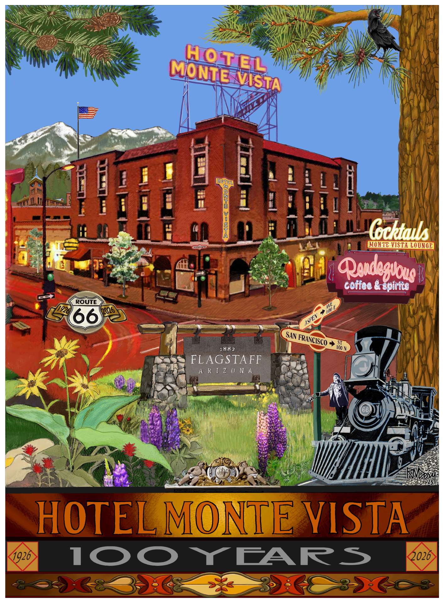 Hotel Monte Vista Flagstaff Arizona historic haunted