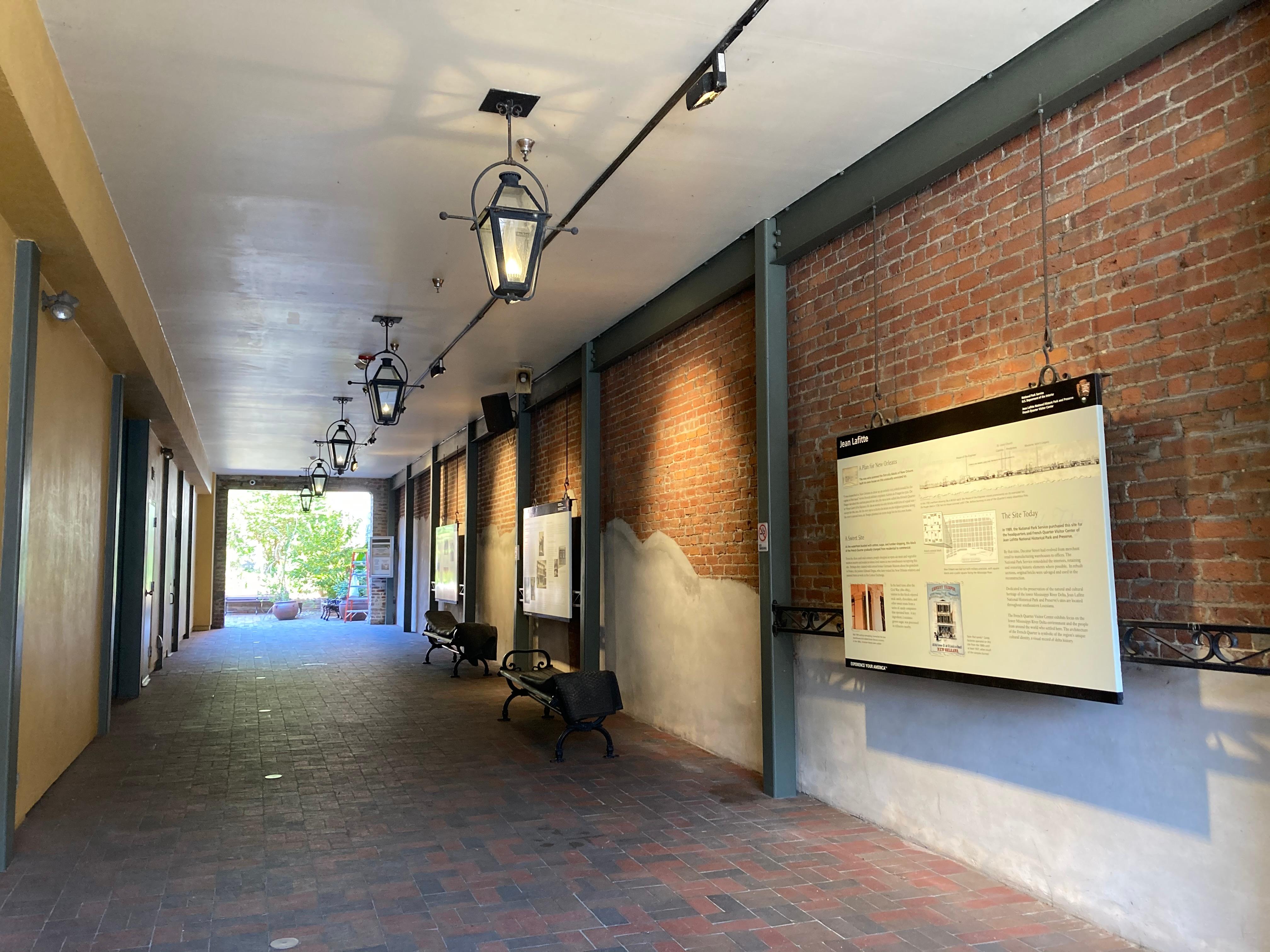 new orleans louisiana french quarter gas lamps historic