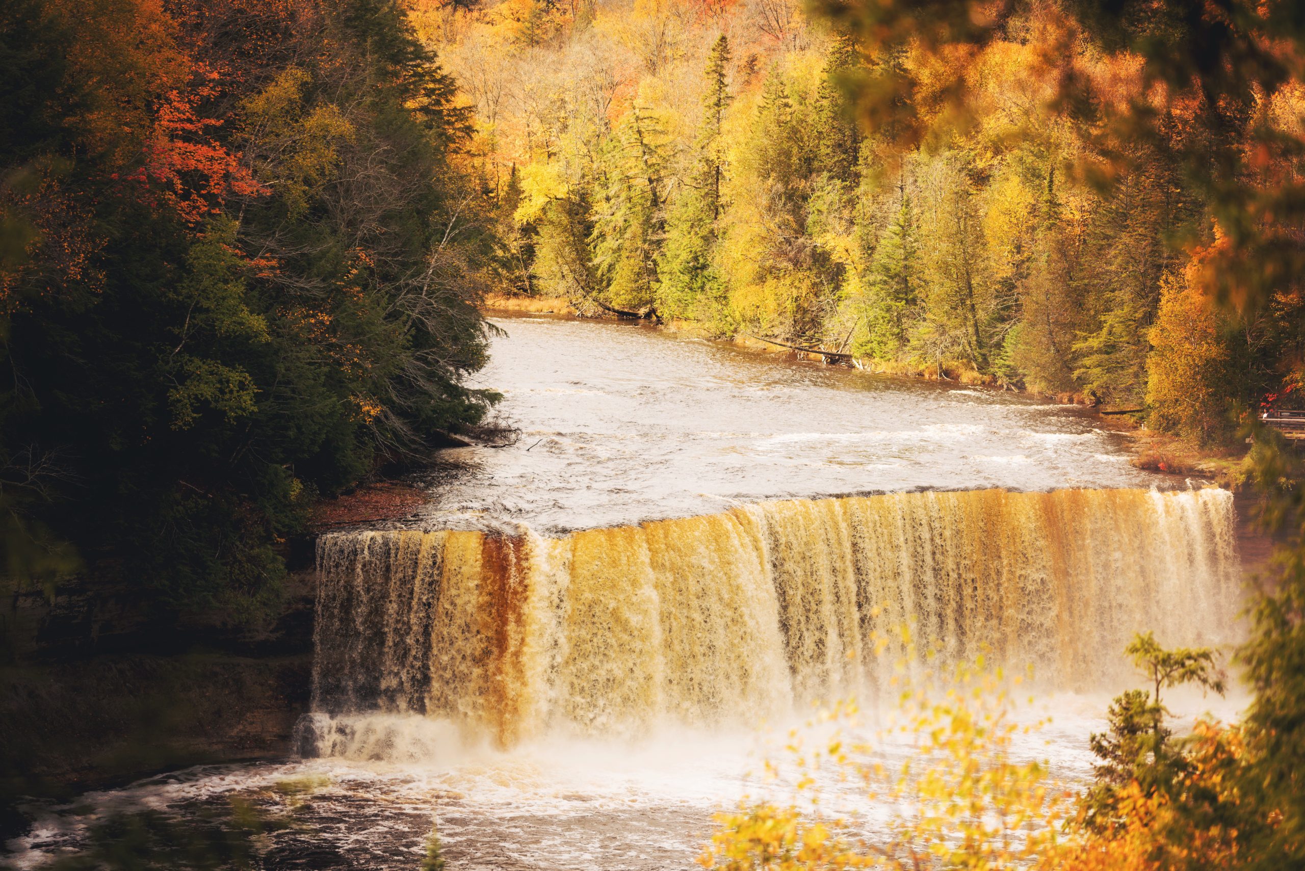 Tahquamenon Falls Michigan autumn