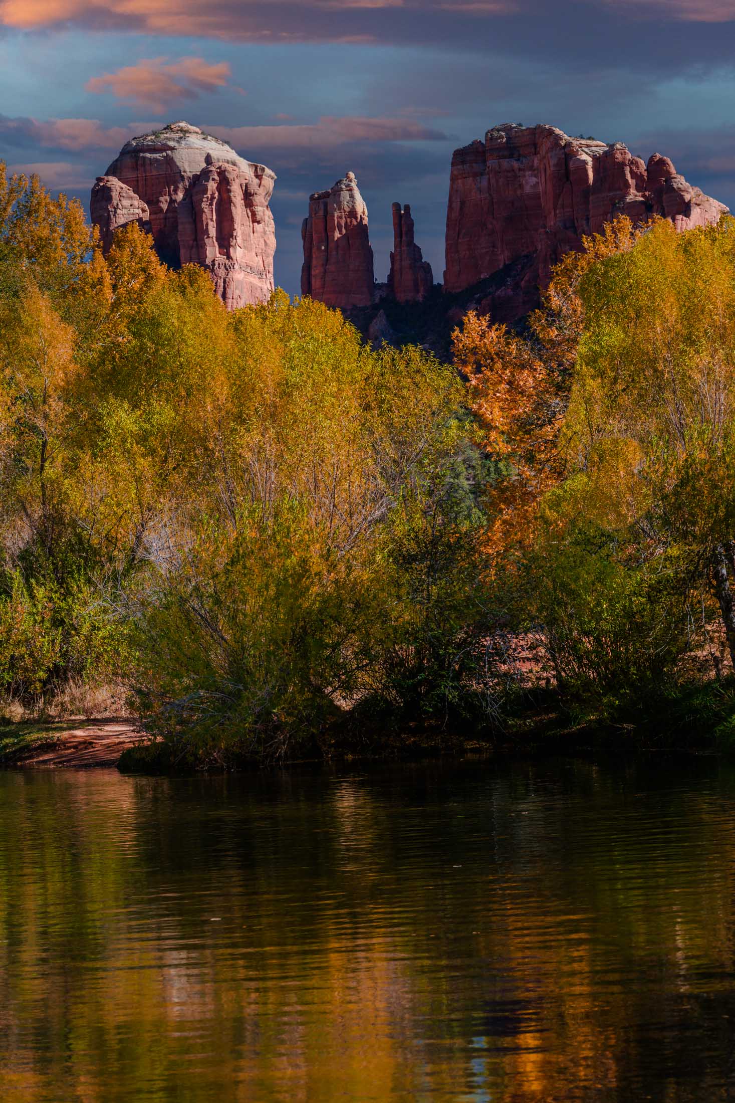 Sedona Arizona fall colors red rocks