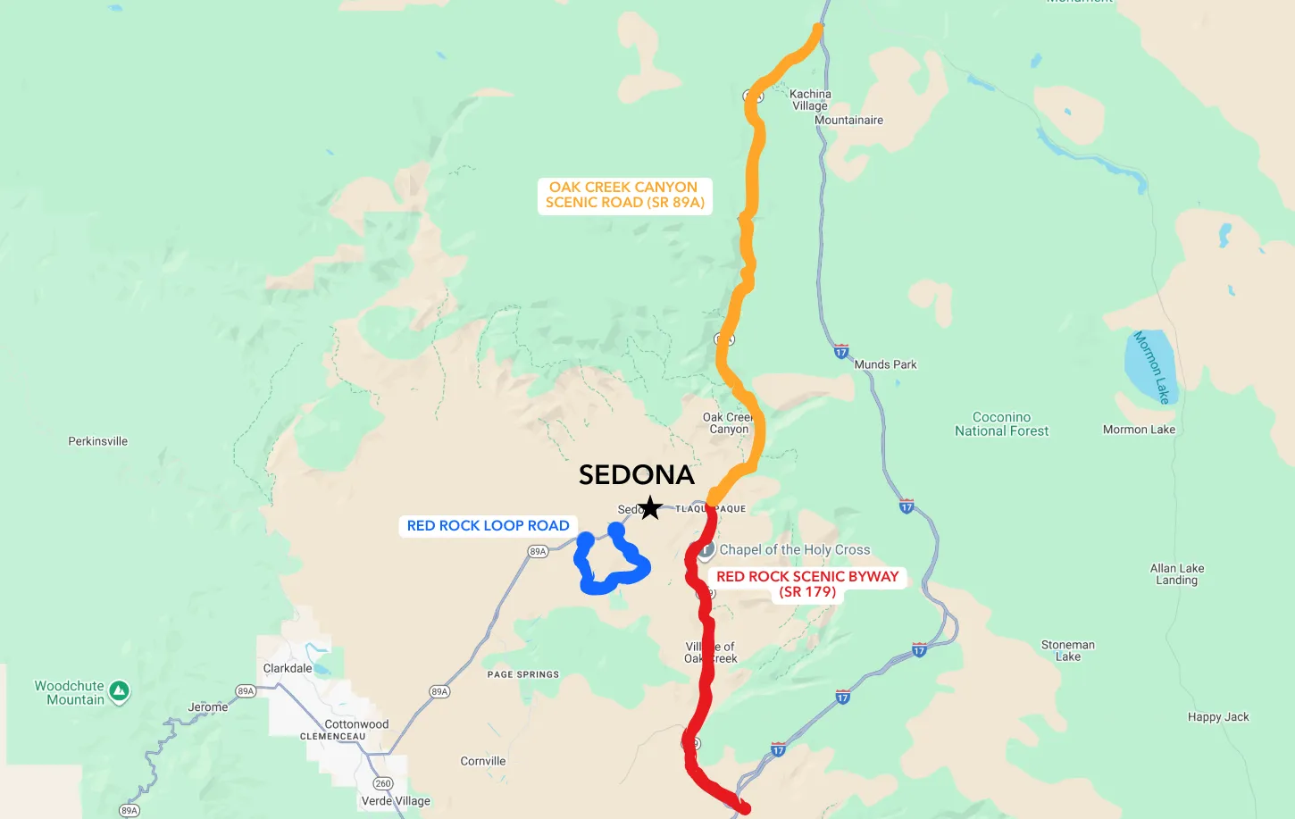 sedona scenic byway fall drive