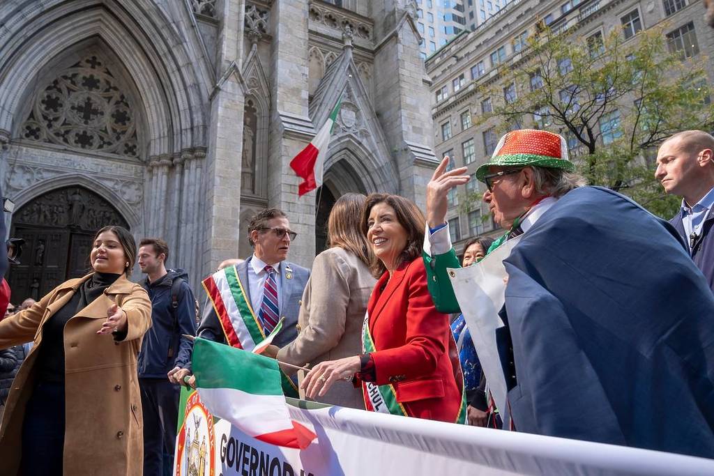 Columbus Day Parade Fifth Avenue New York City