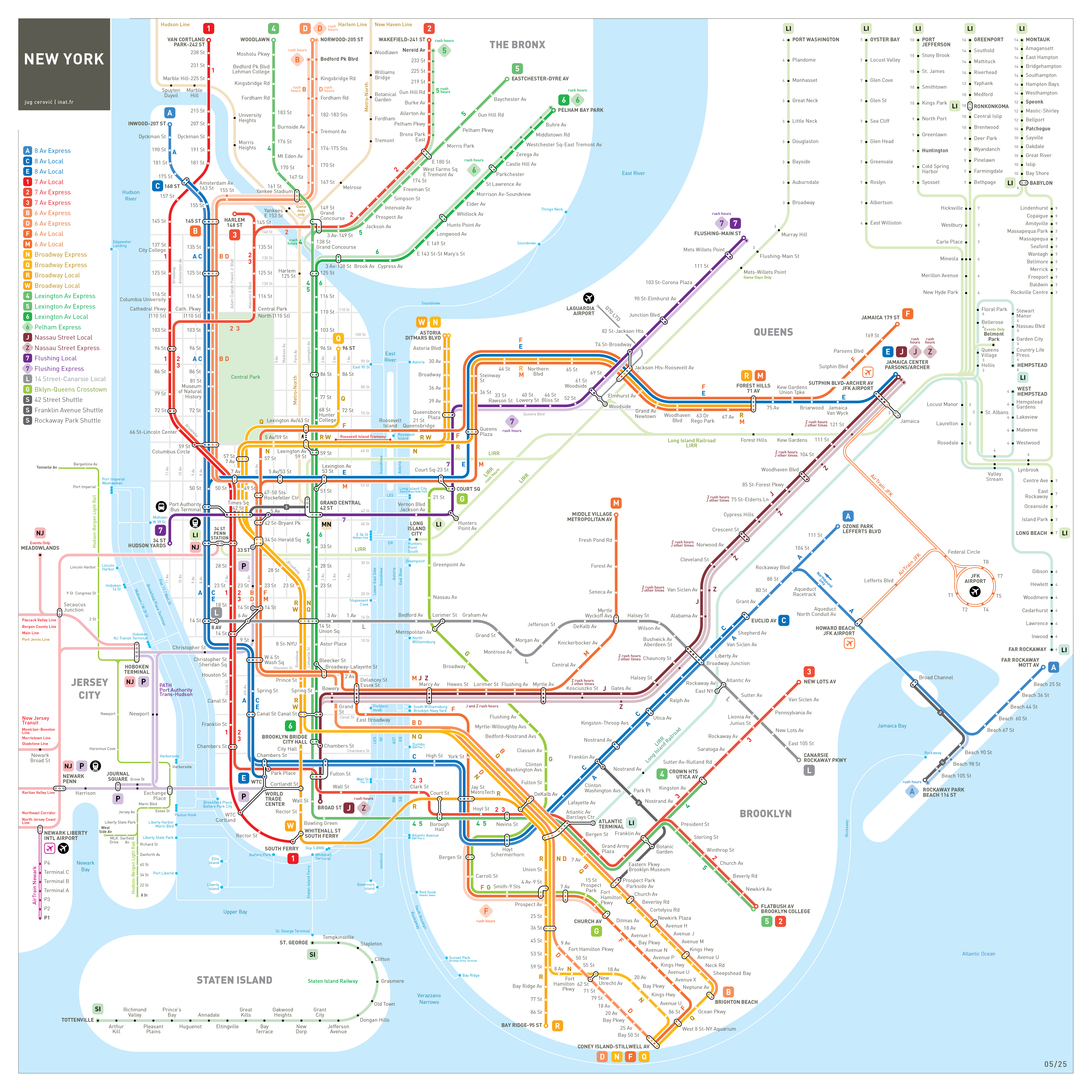 new york city subway map