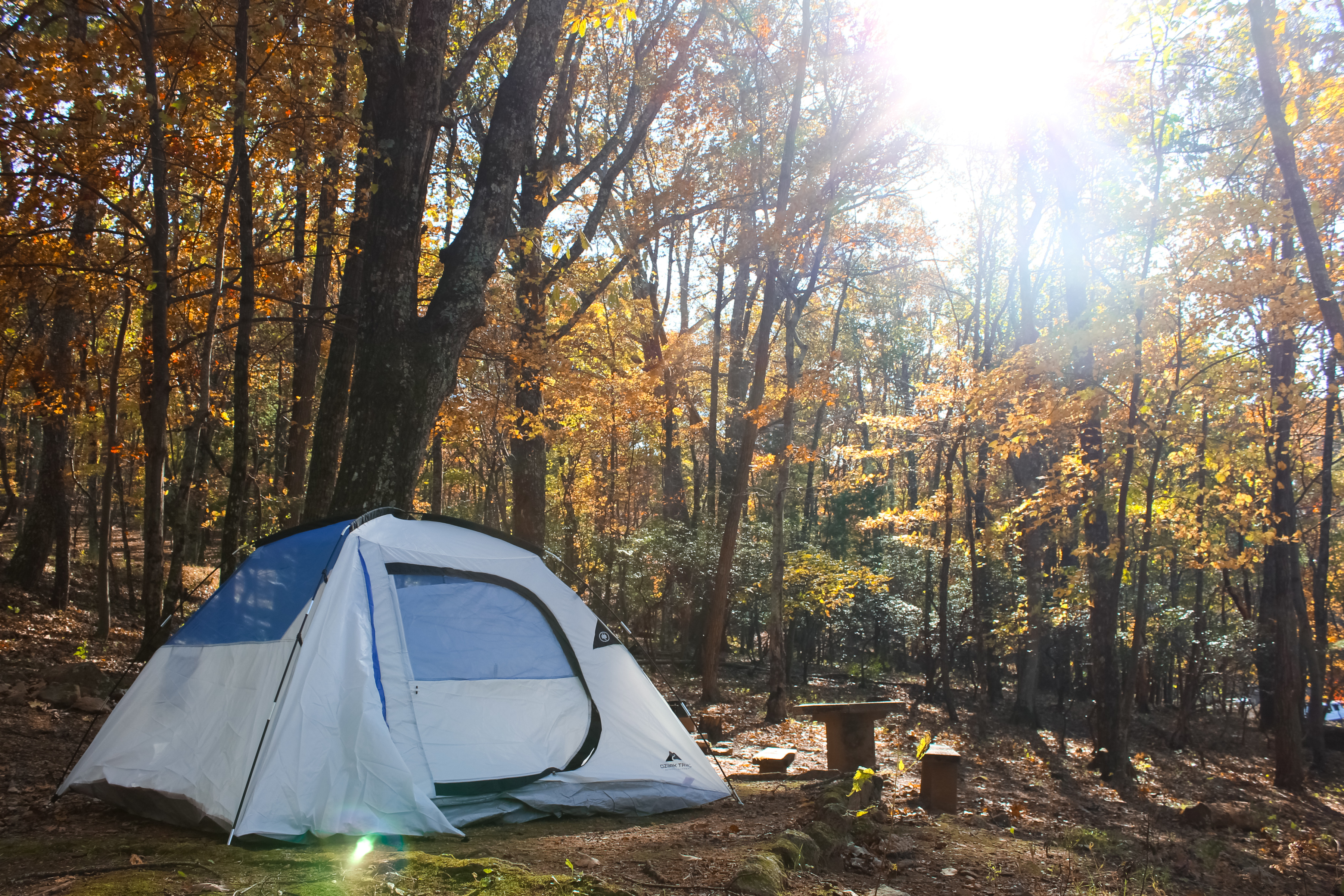Blue Ridge Mountains autumn RV camping