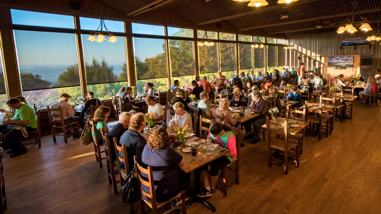 Skyland Resort restaurant mountain view Shenandoah