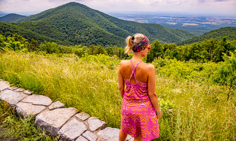 Skyline Drive fall foliage overlook picnic