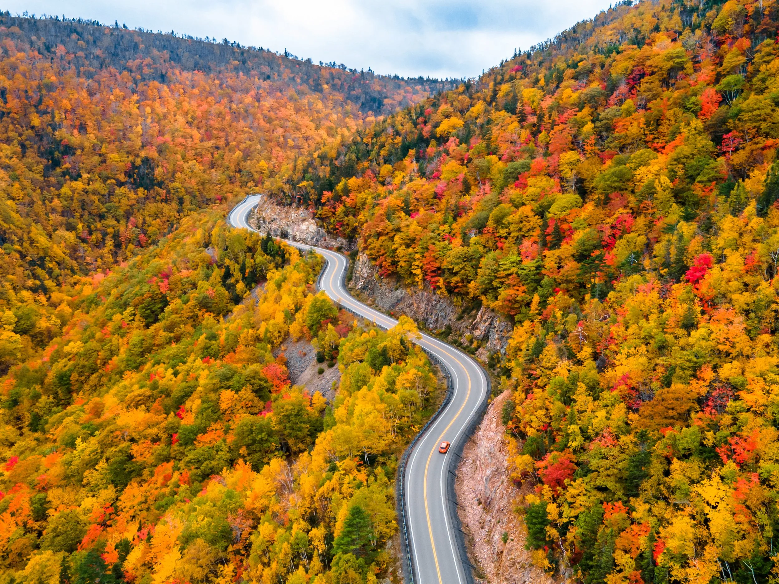 Cape Breton Cabot Trail autumn colors scenic drive