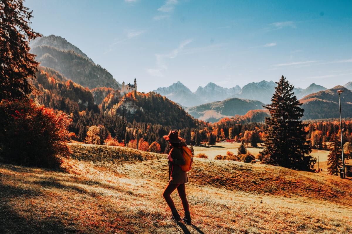 Dolomites autumn larch golden October hiking