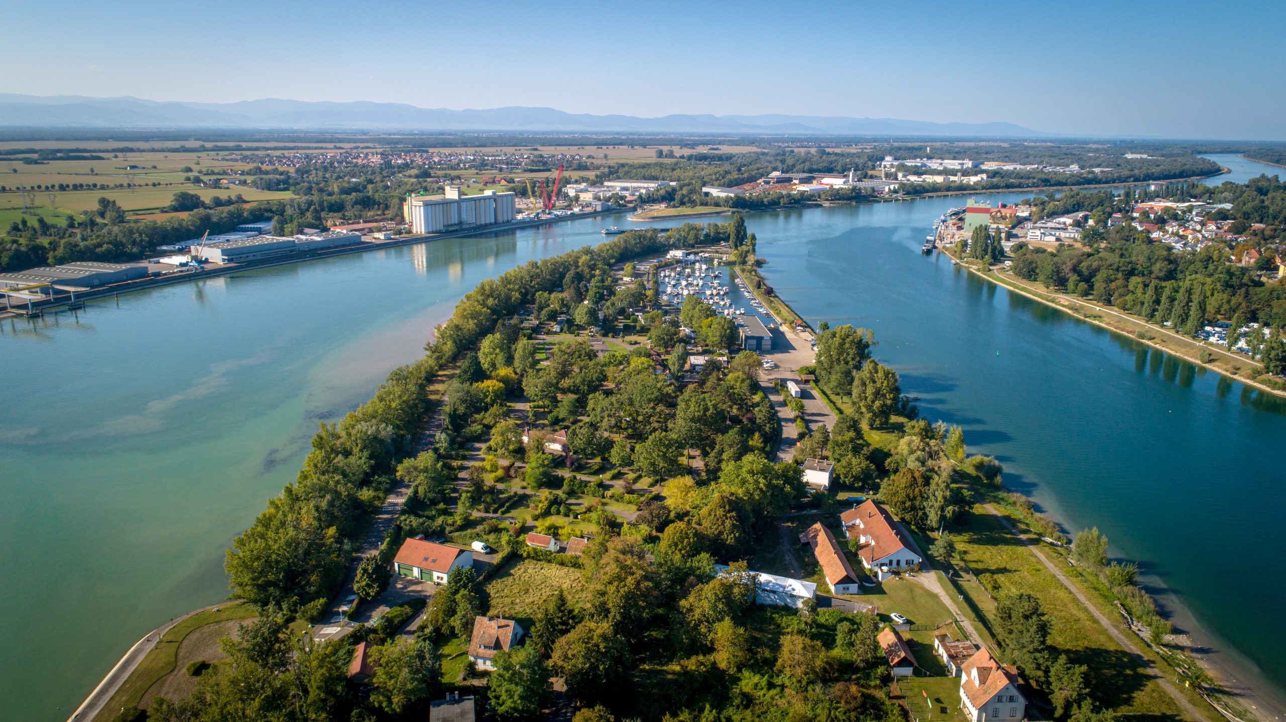 Breisach am Rhein autumn cathedral Rhine view