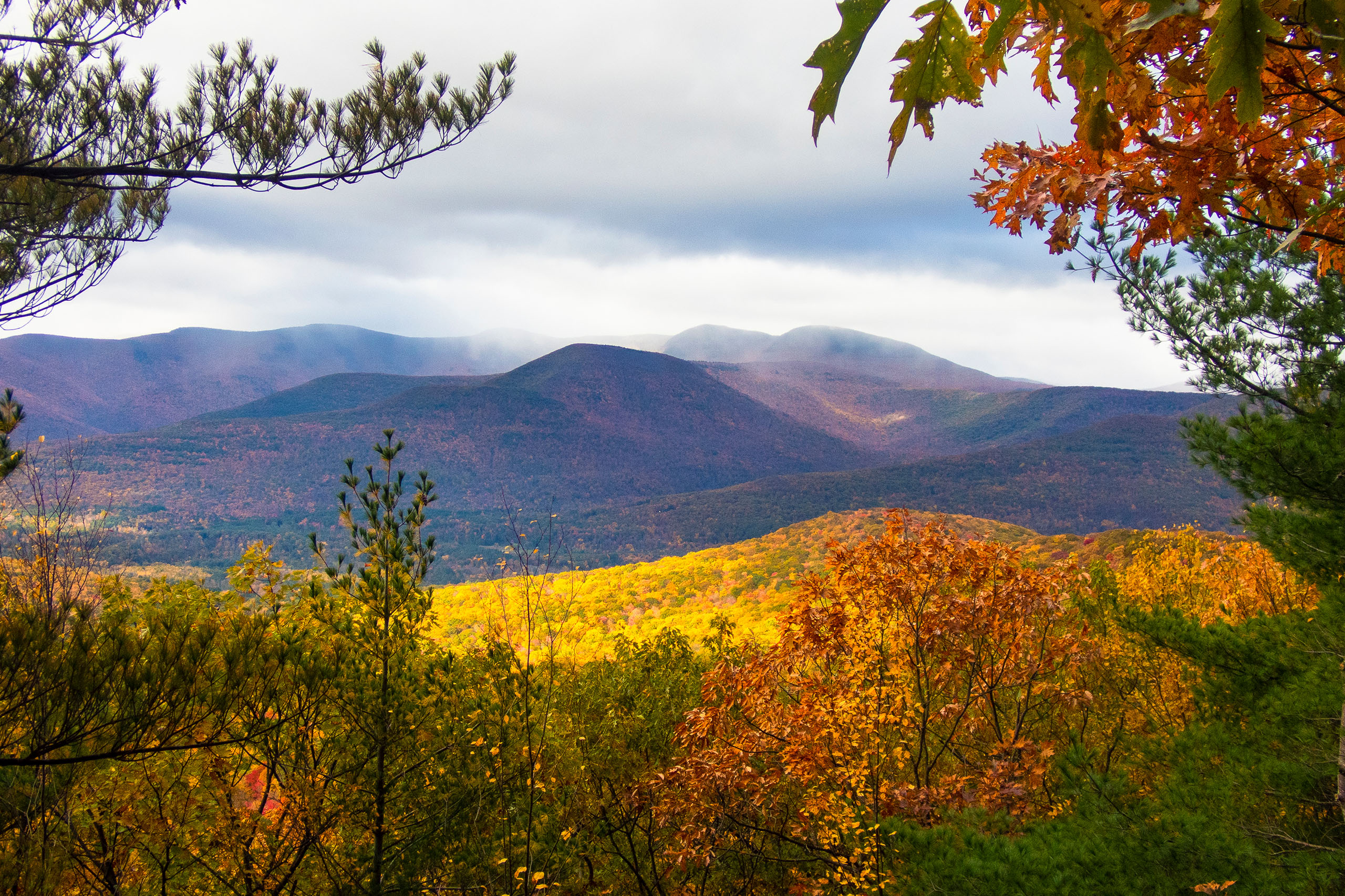 Shawangunk Mountains Scenic Byway fall foliage road