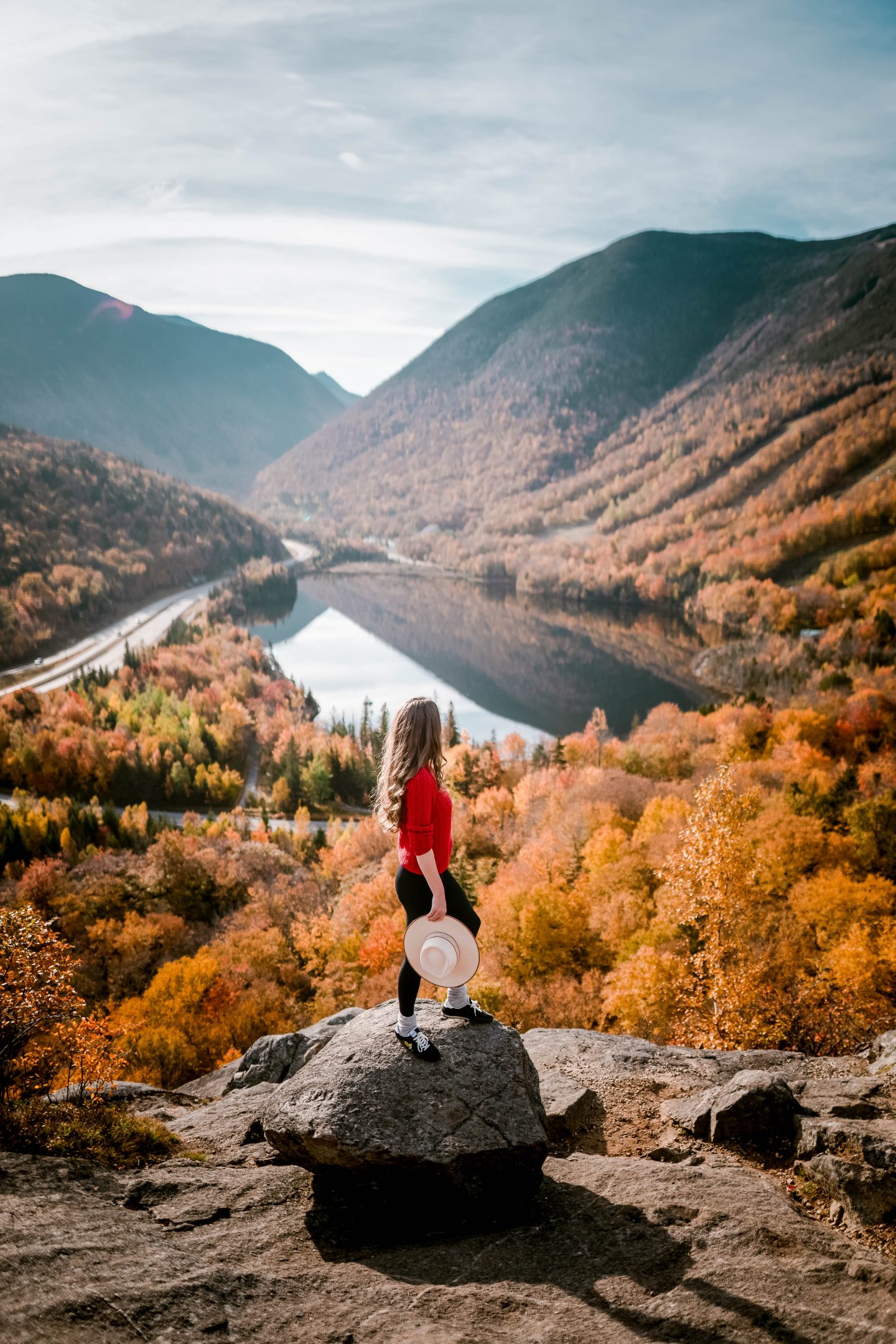 white mountains fall colors new hampshire overlook