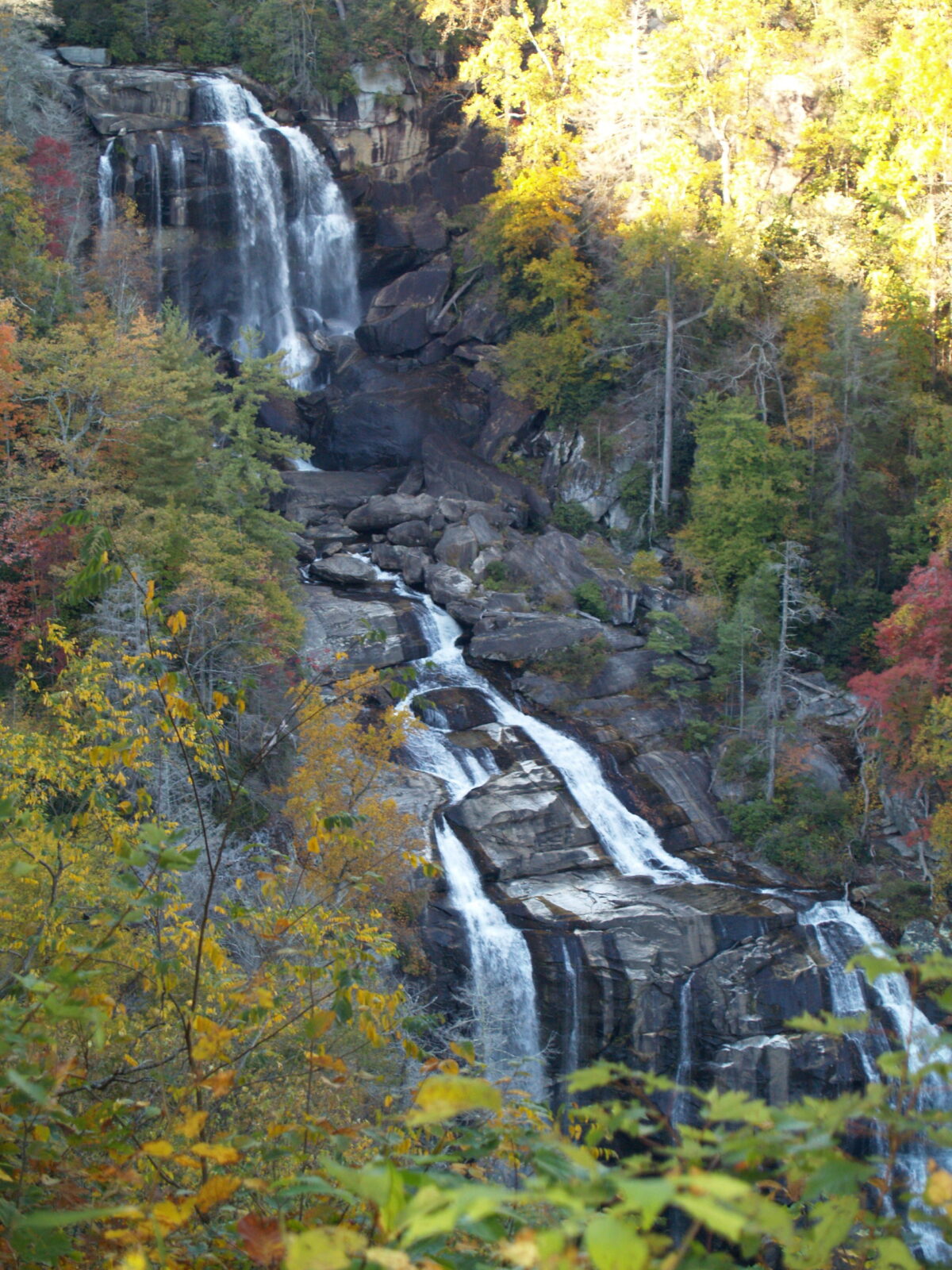 blue ridge parkway fall overlook appalachian mountains