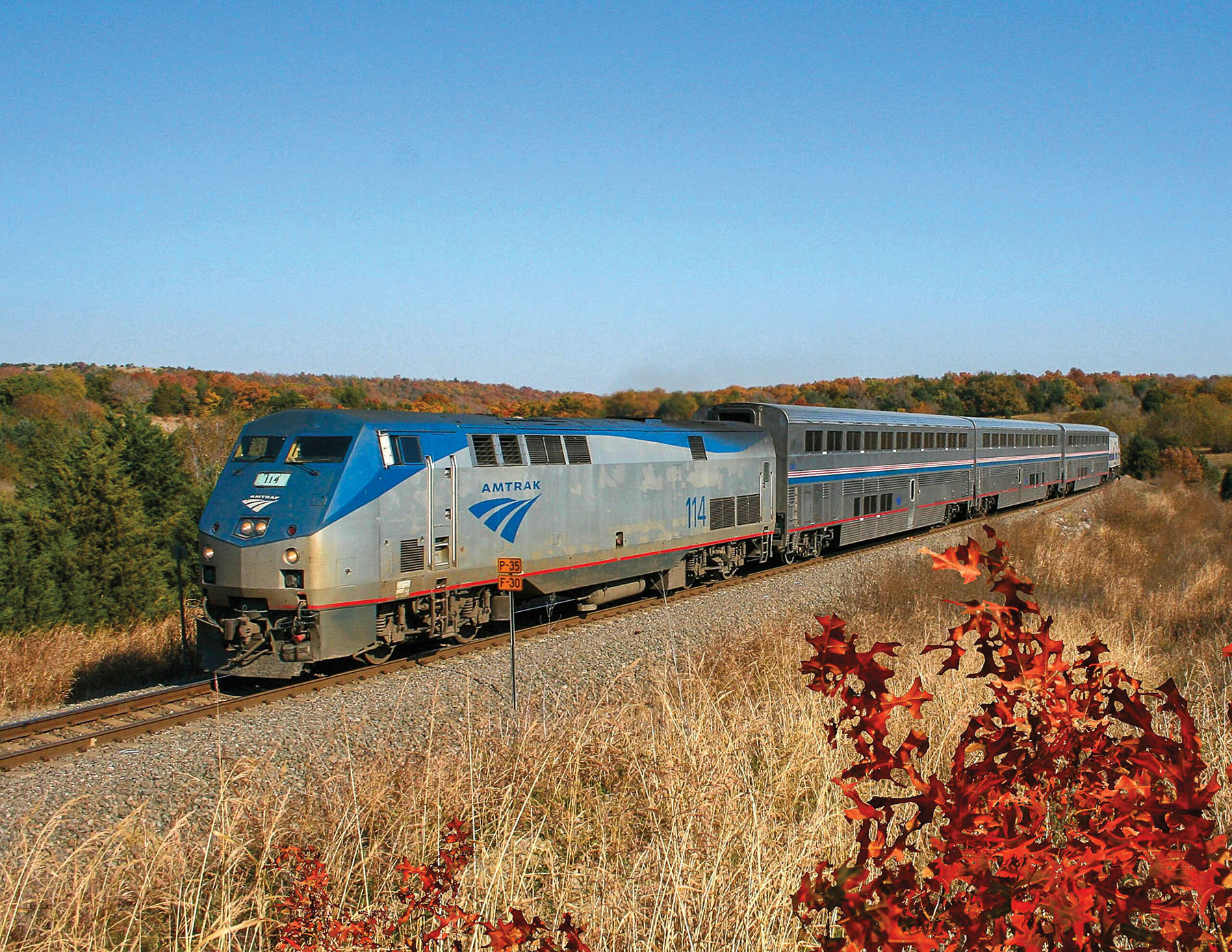 heartland flyer amtrak oklahoma autumn