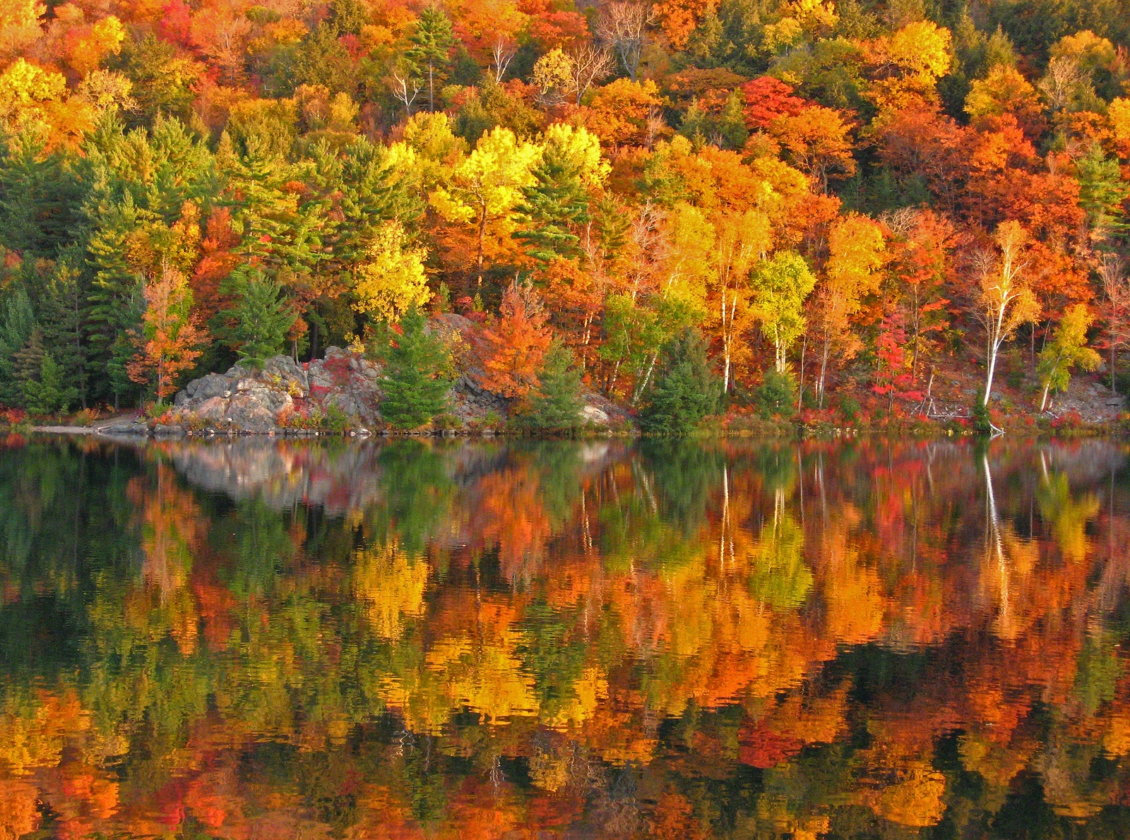 Laconia New Hampshire Lakes Region fall foliage