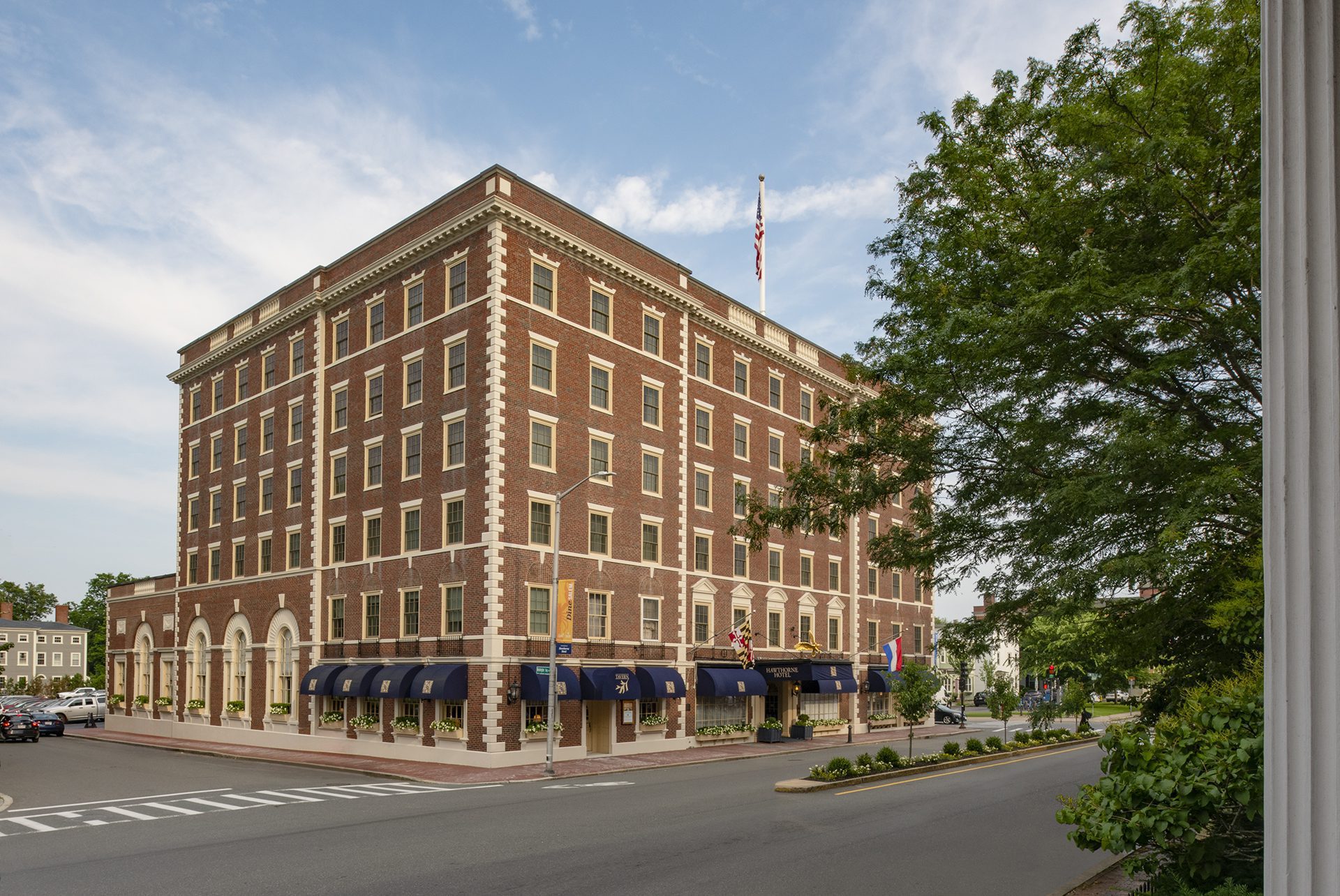 Hawthorne Hotel Salem Massachusetts historic facade