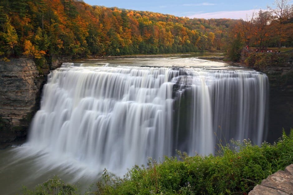 finger lakes gorge waterfalls autumn