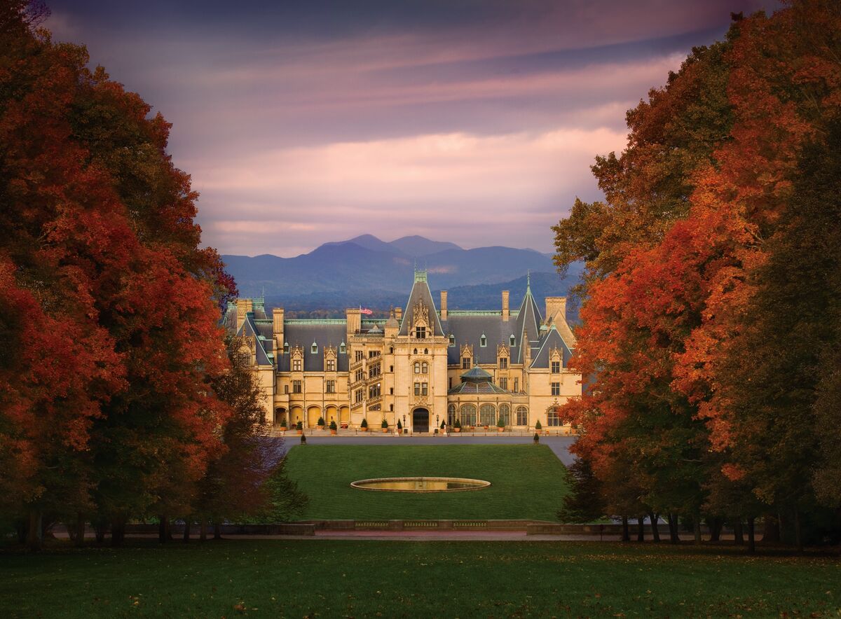 Biltmore Estate gardens fall