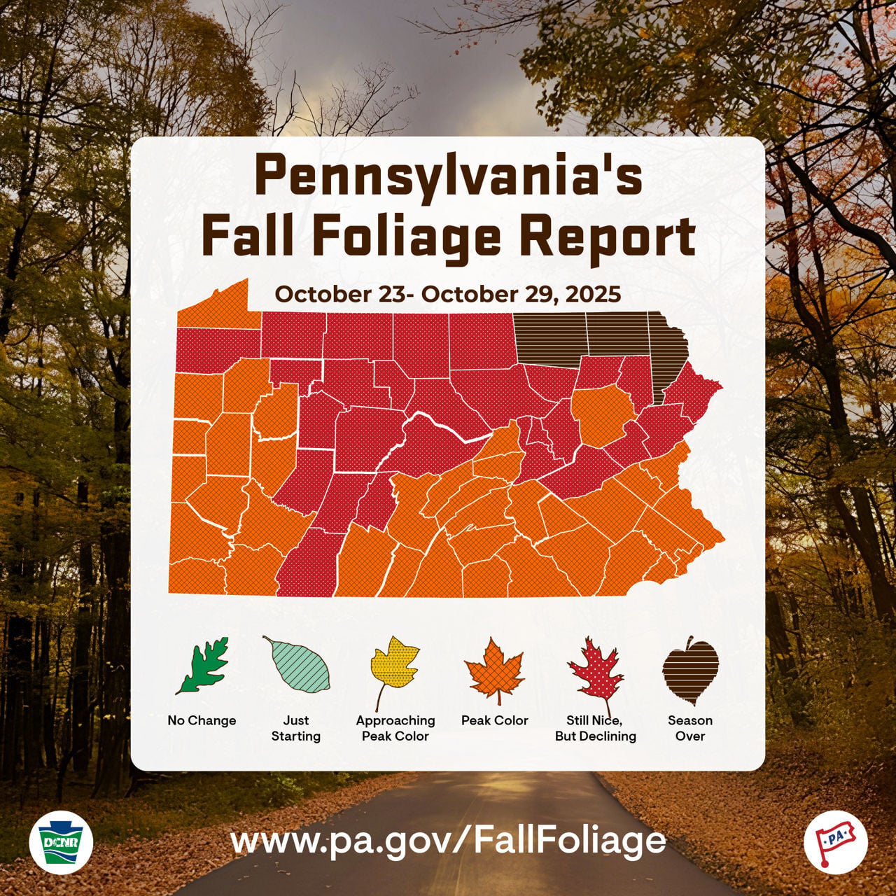 pennsylvania fall foliage spots