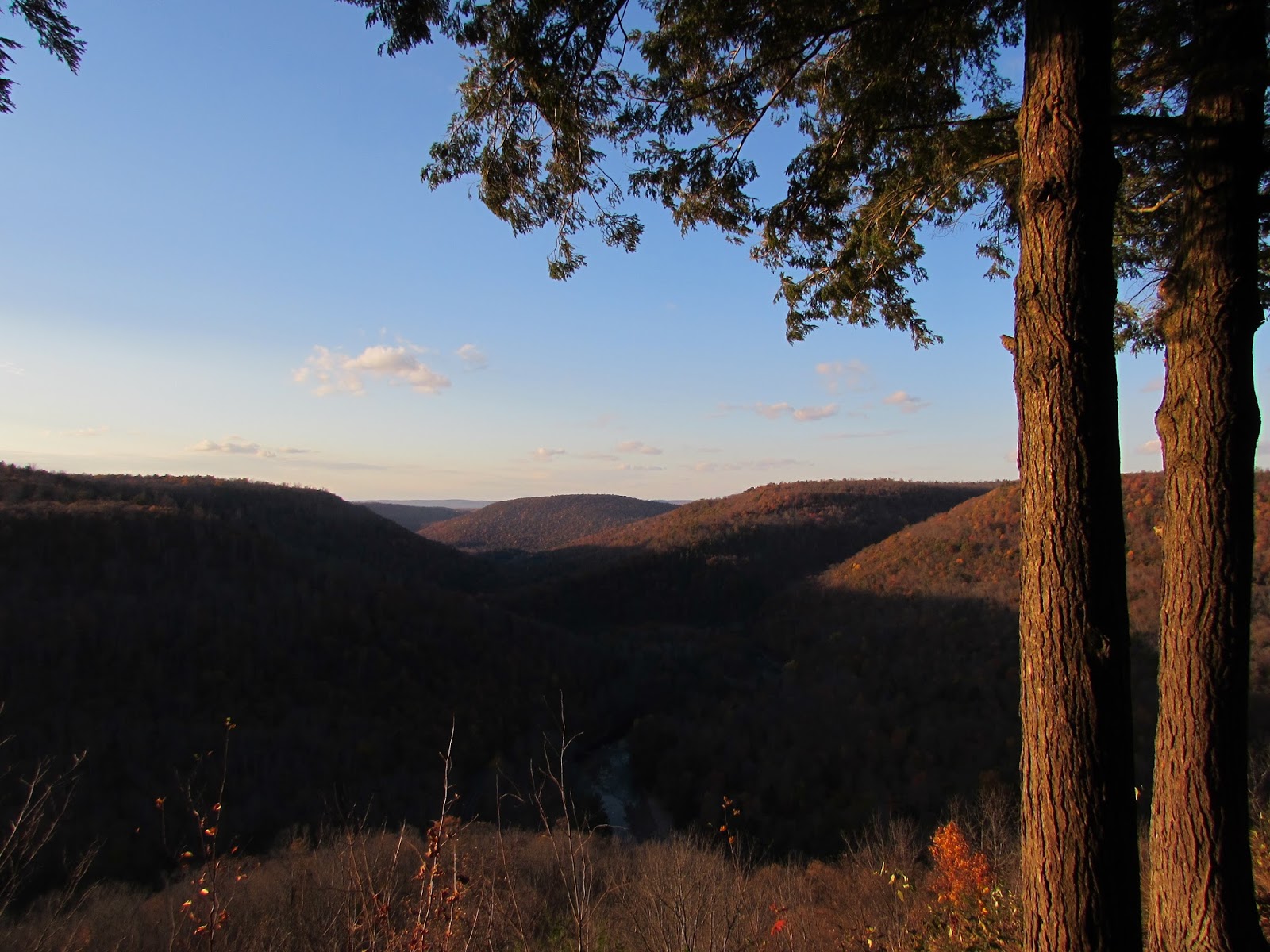 pennsylvania autumn overlook canyon vista