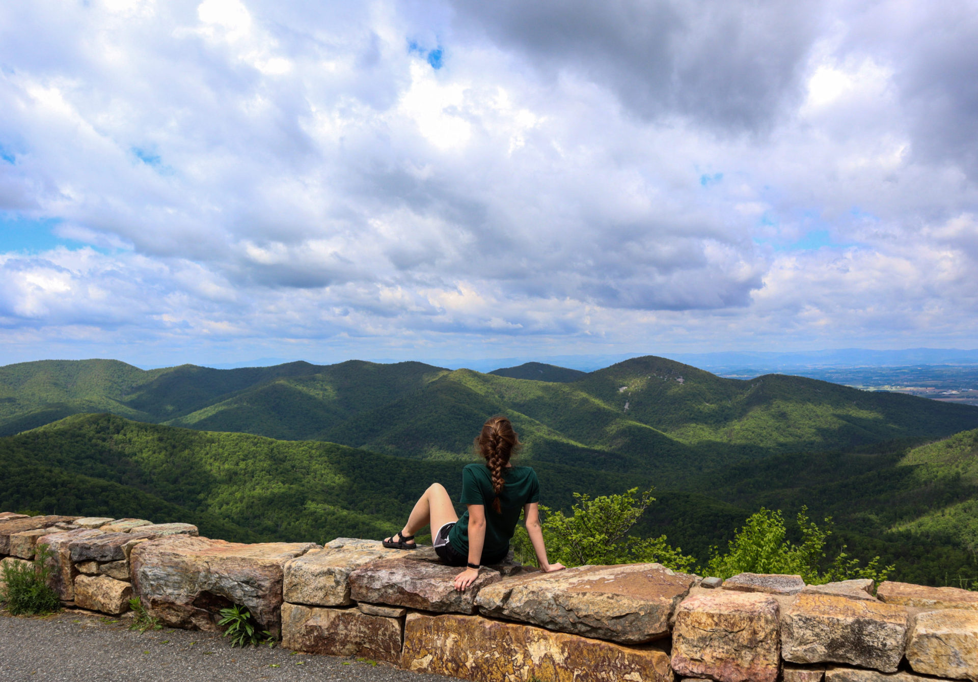 Skyline Drive Shenandoah valley overlook
