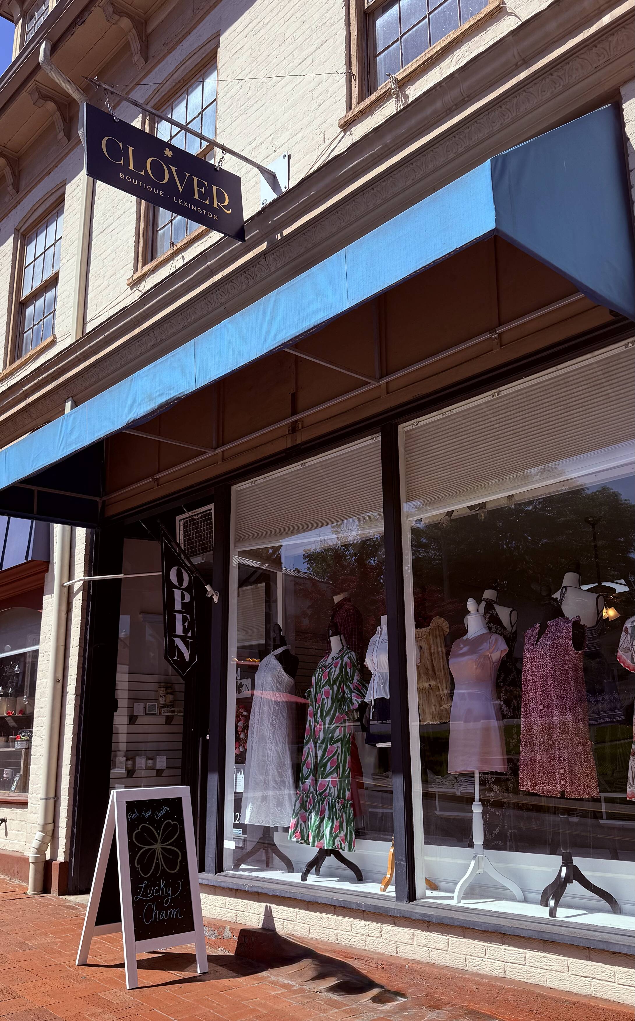 Lexington Virginia historic Main Street storefronts