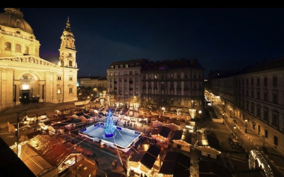 Budapest St Stephen's Basilica Christmas market