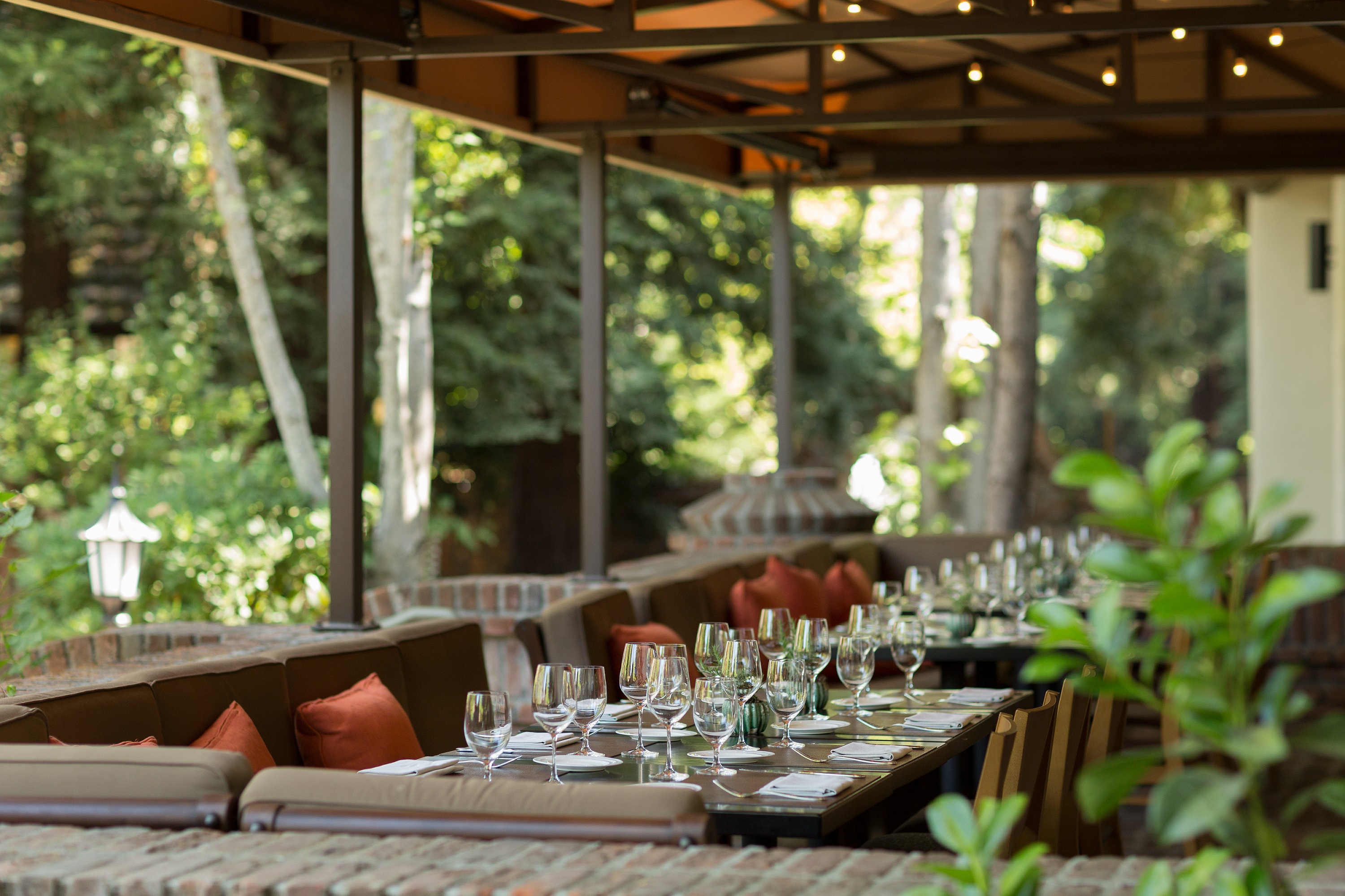 Napa Valley autumn restaurant harvest table