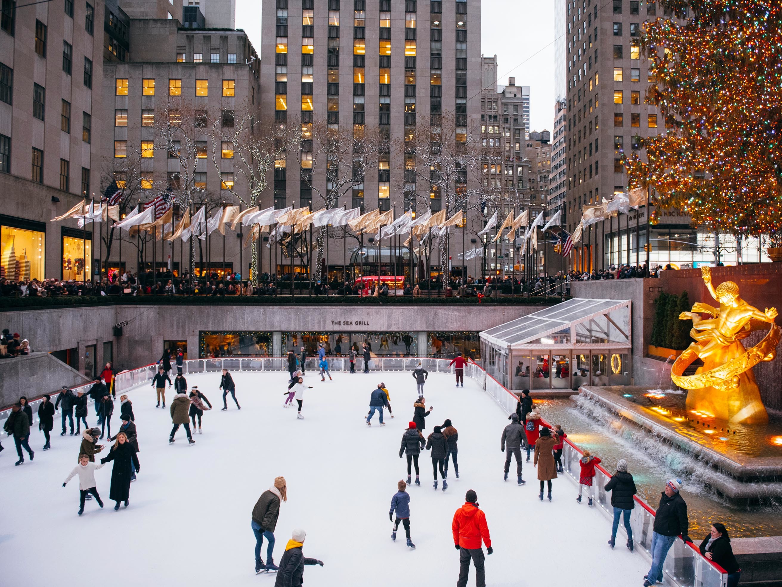 Rockefeller Center ice skating rink