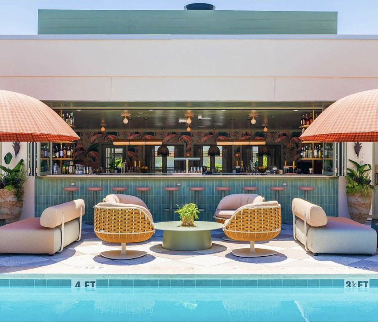 Ryder Hotel Charleston rooftop bar pool