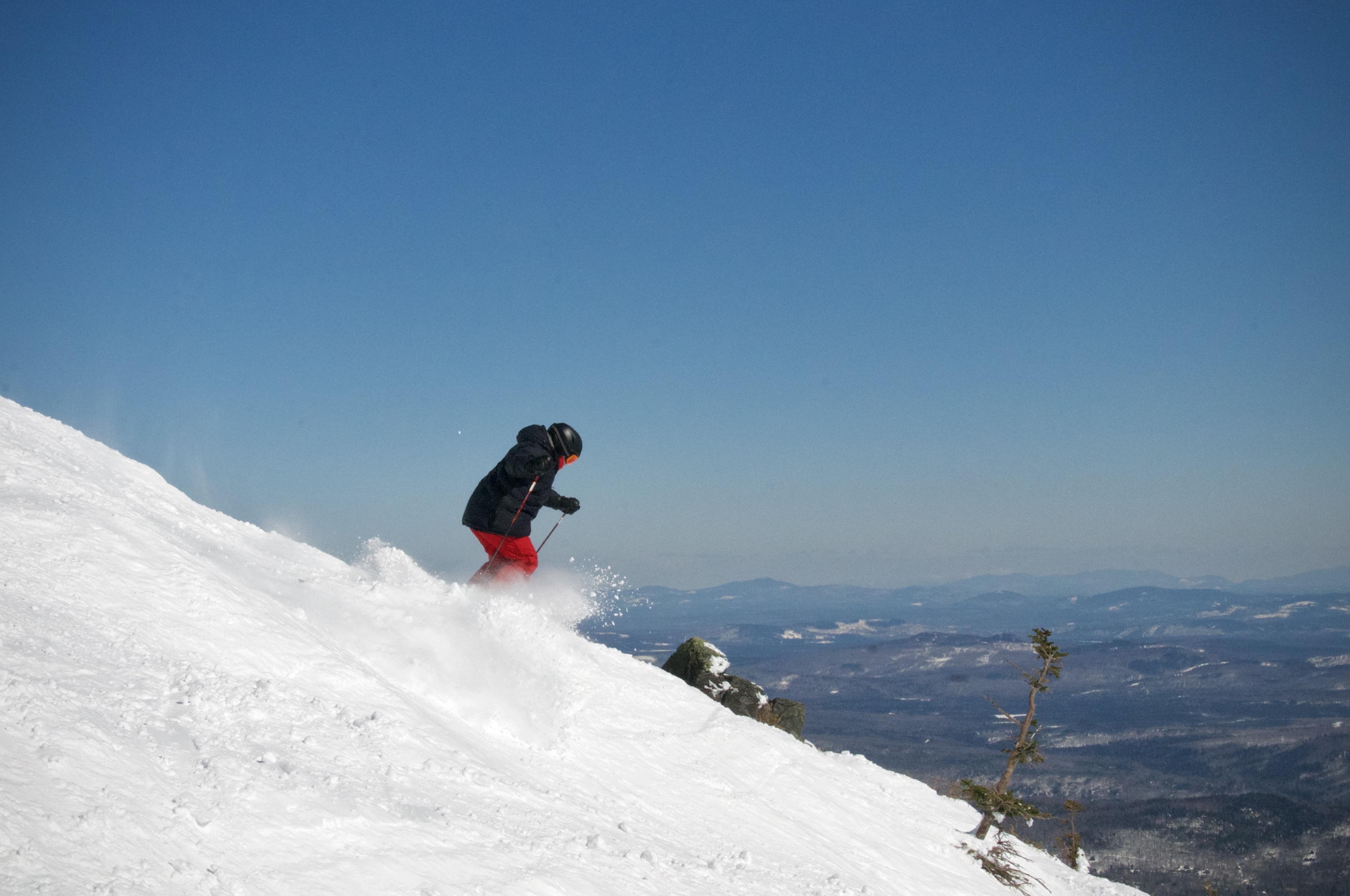 Sugarloaf Mountain ski resort Maine snowfields above treeline