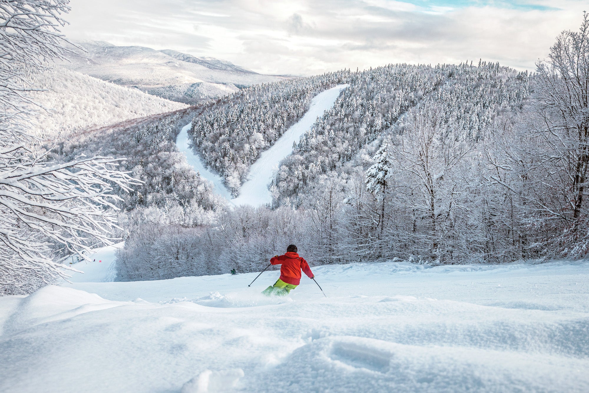 Sunday River ski resort Maine winter mountain peaks
