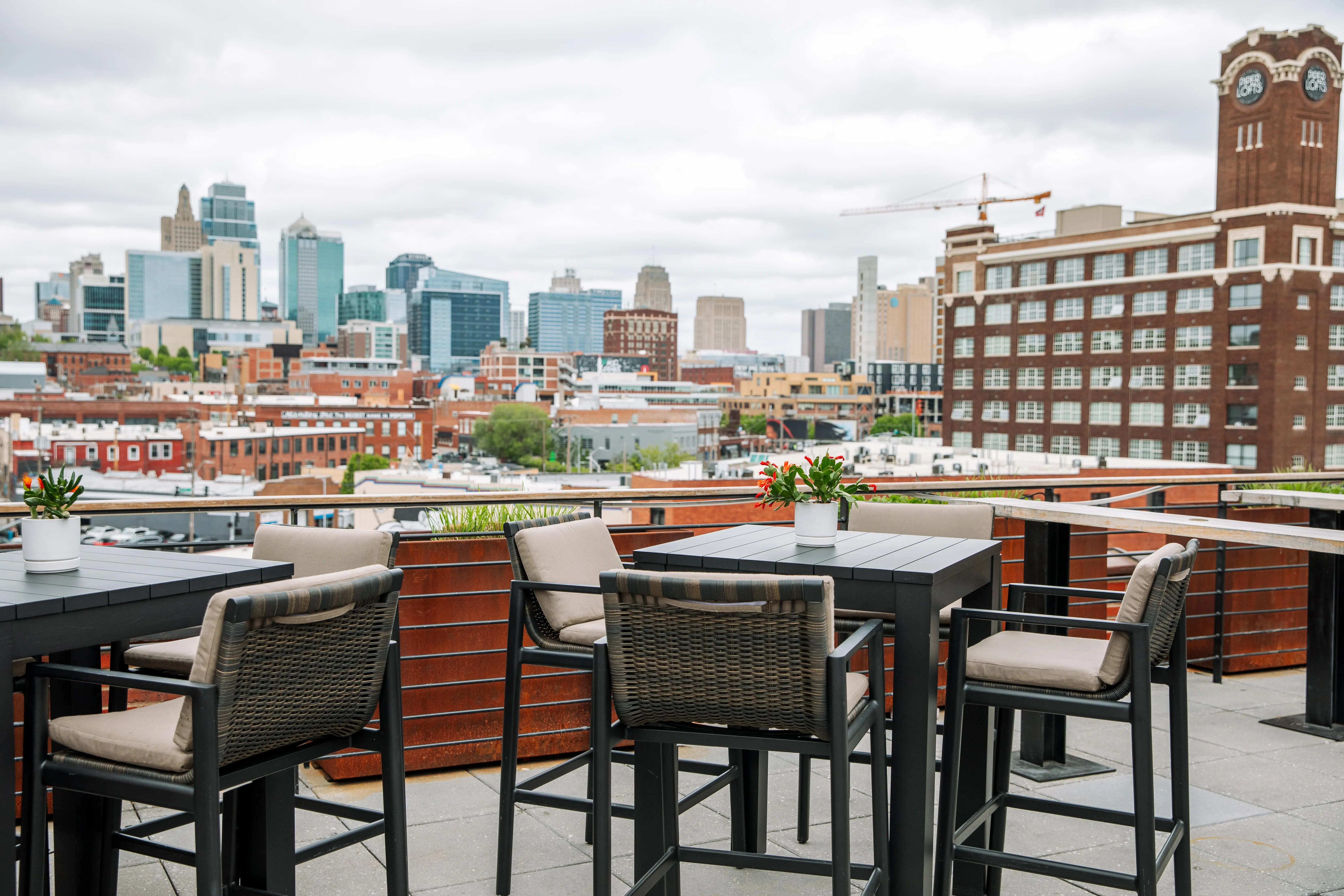 Nashville rooftop hotel balcony fall skyline