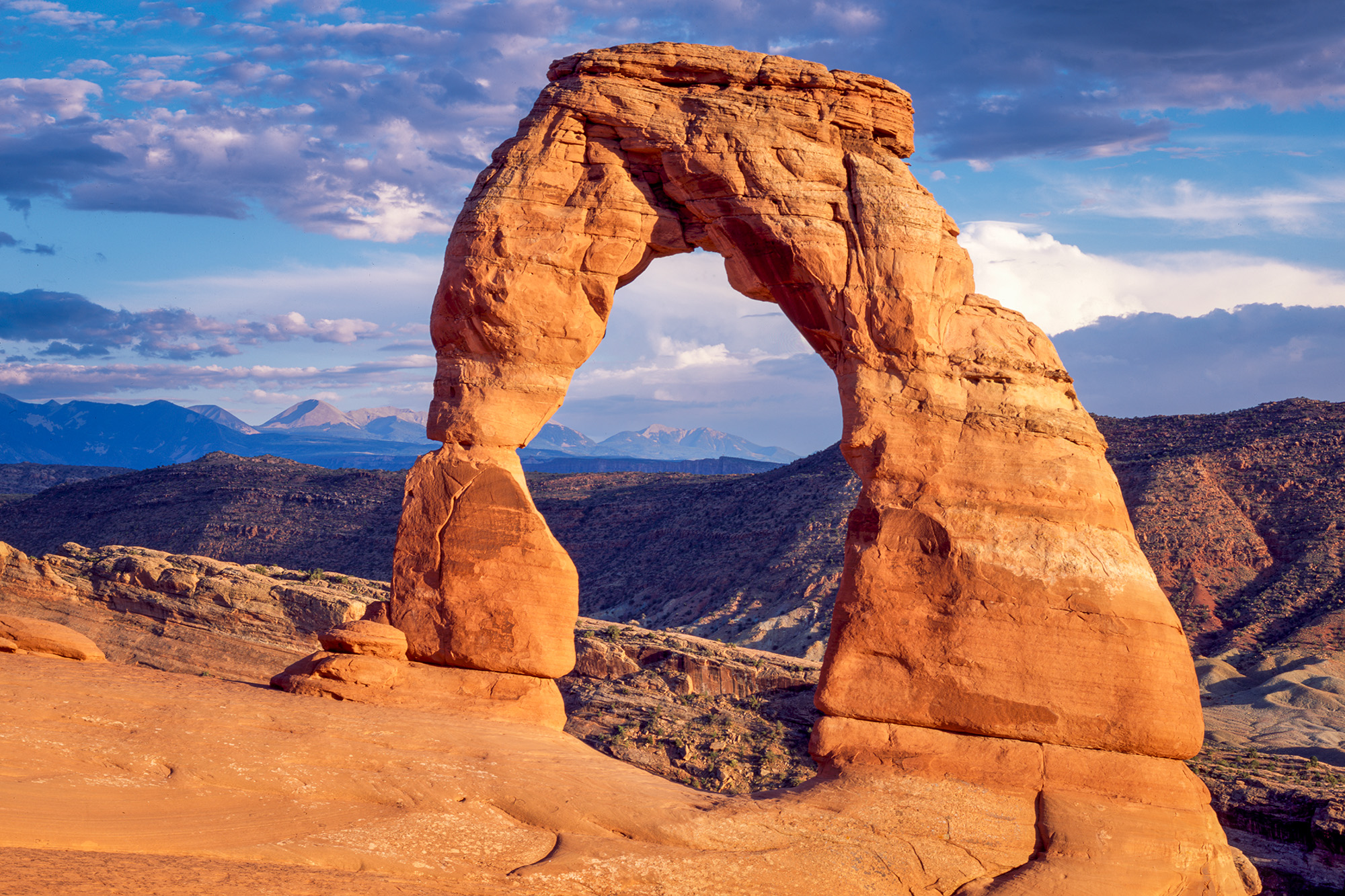 Delicate Arch fall golden hour