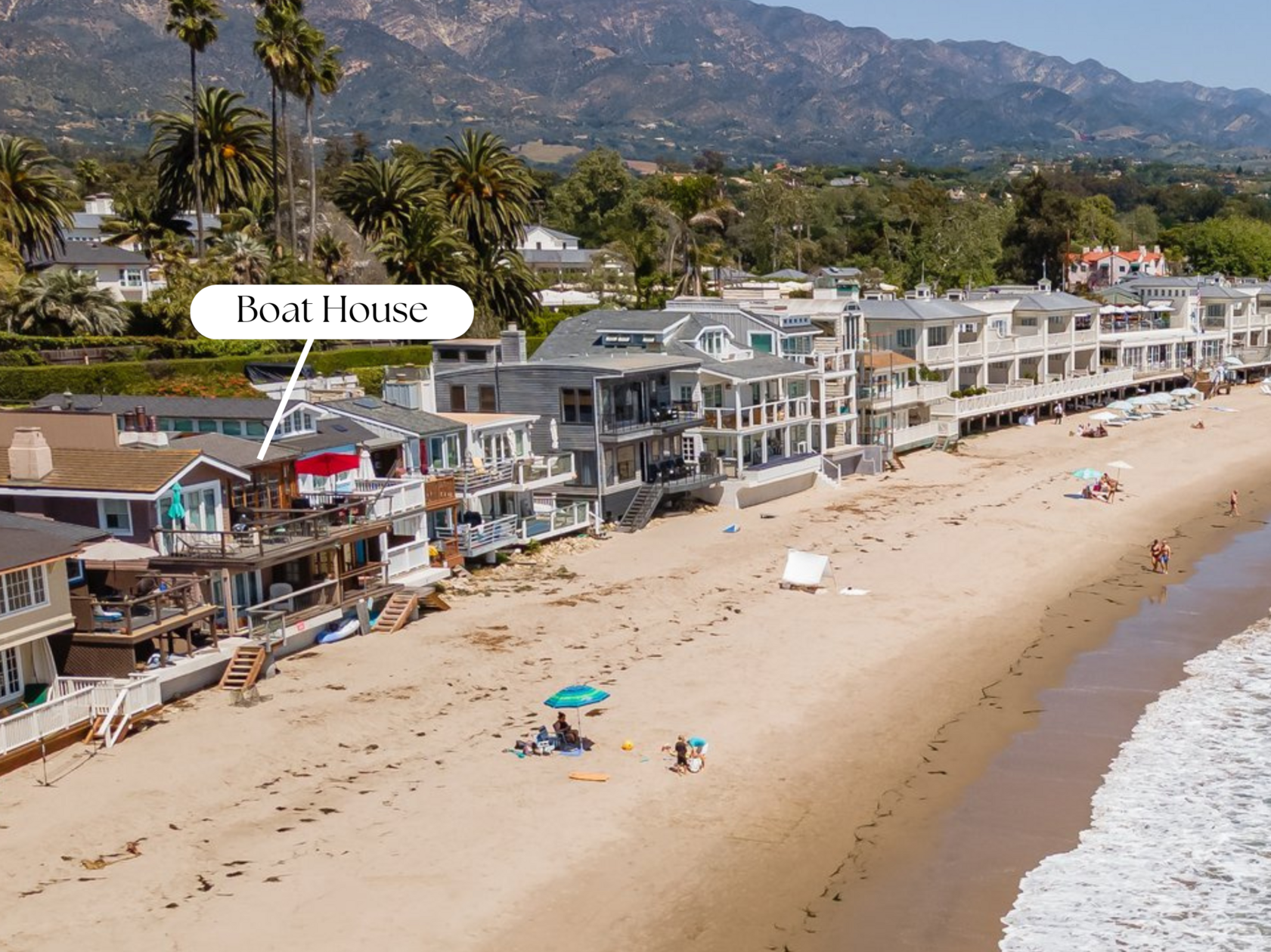 Santa Barbara beach resort California coastline November