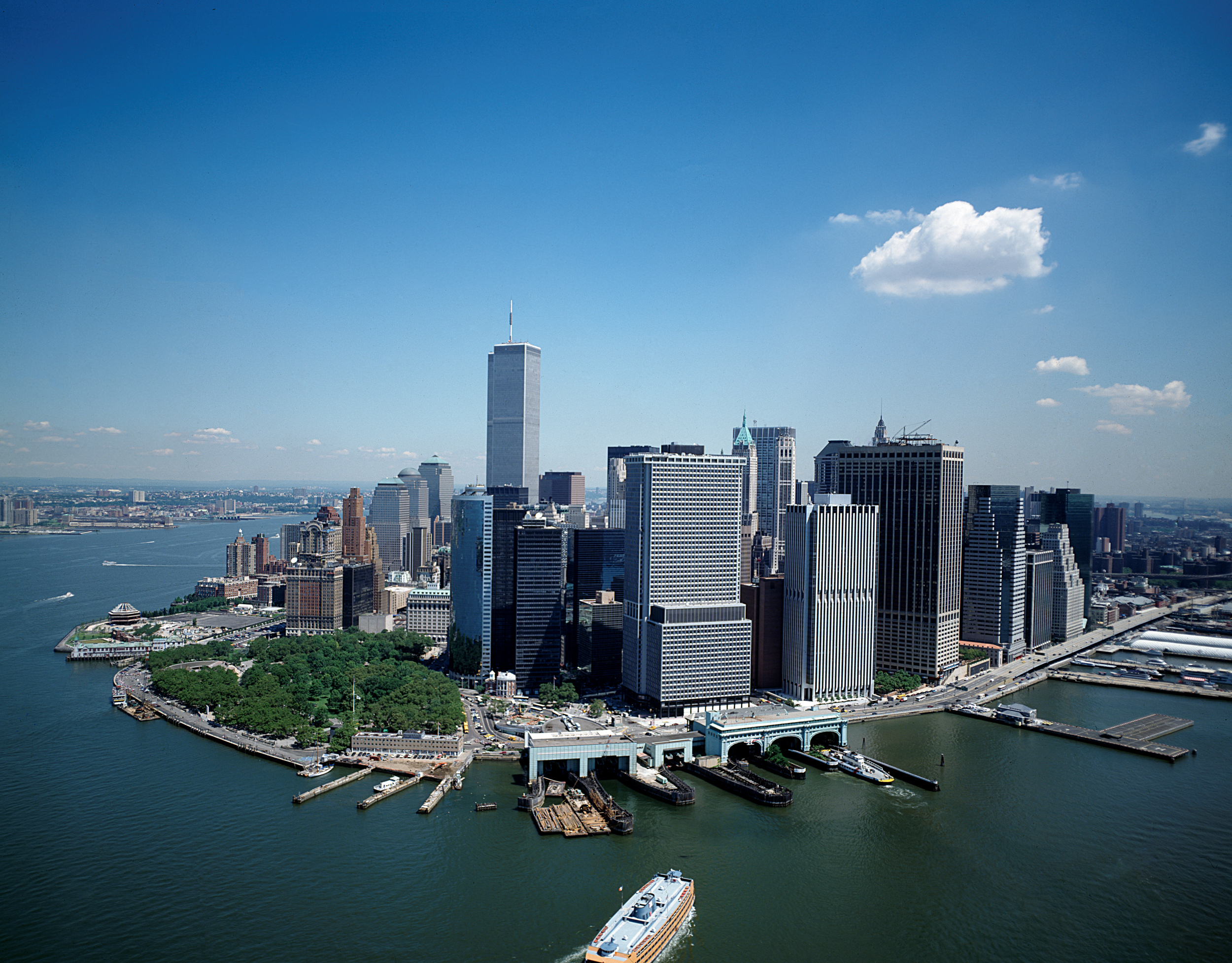 new york city november skyline