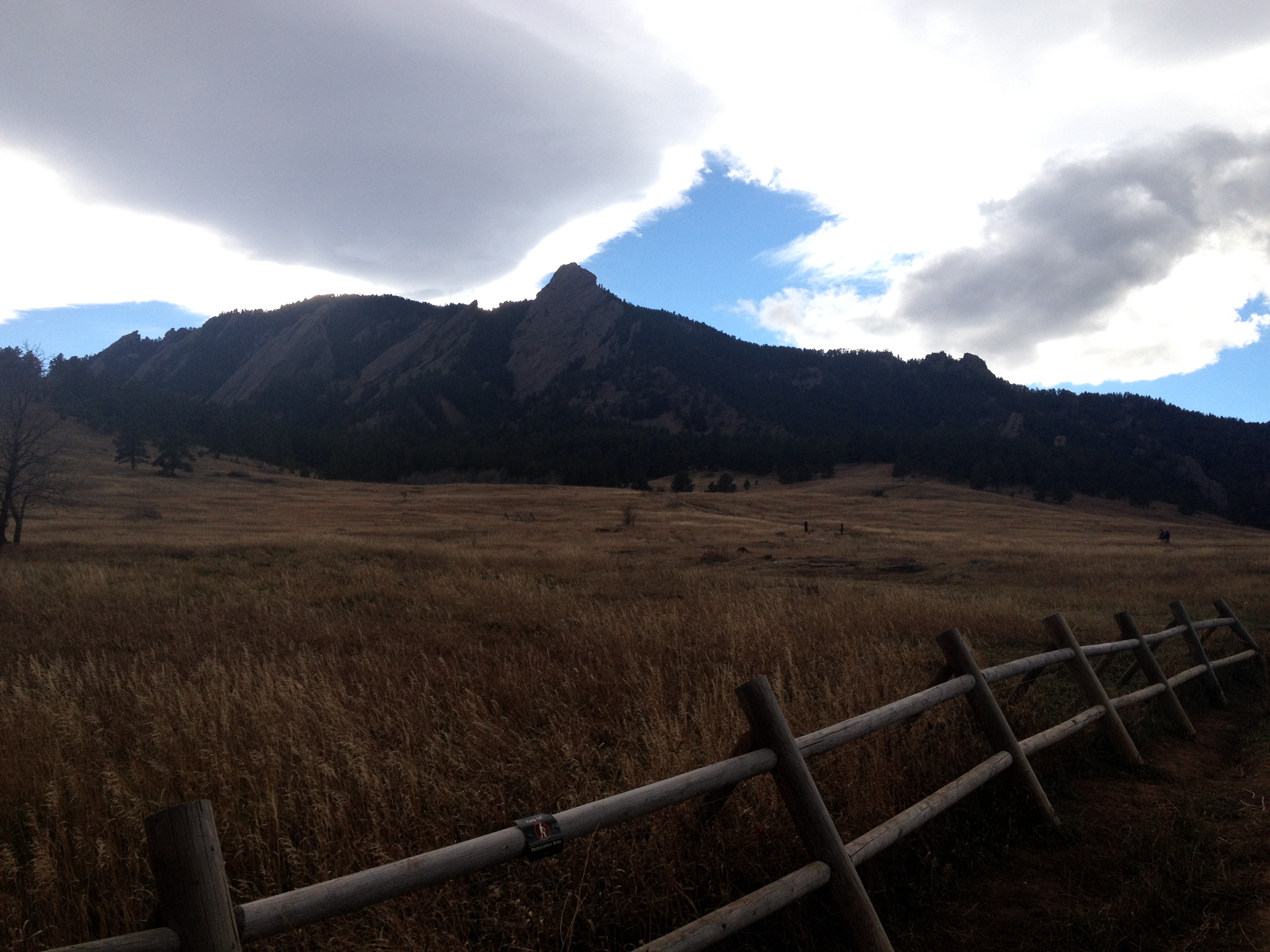 boulder colorado flatirons november