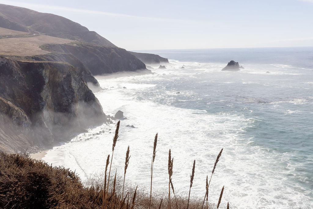 Big Sur California coastal cliffs autumn