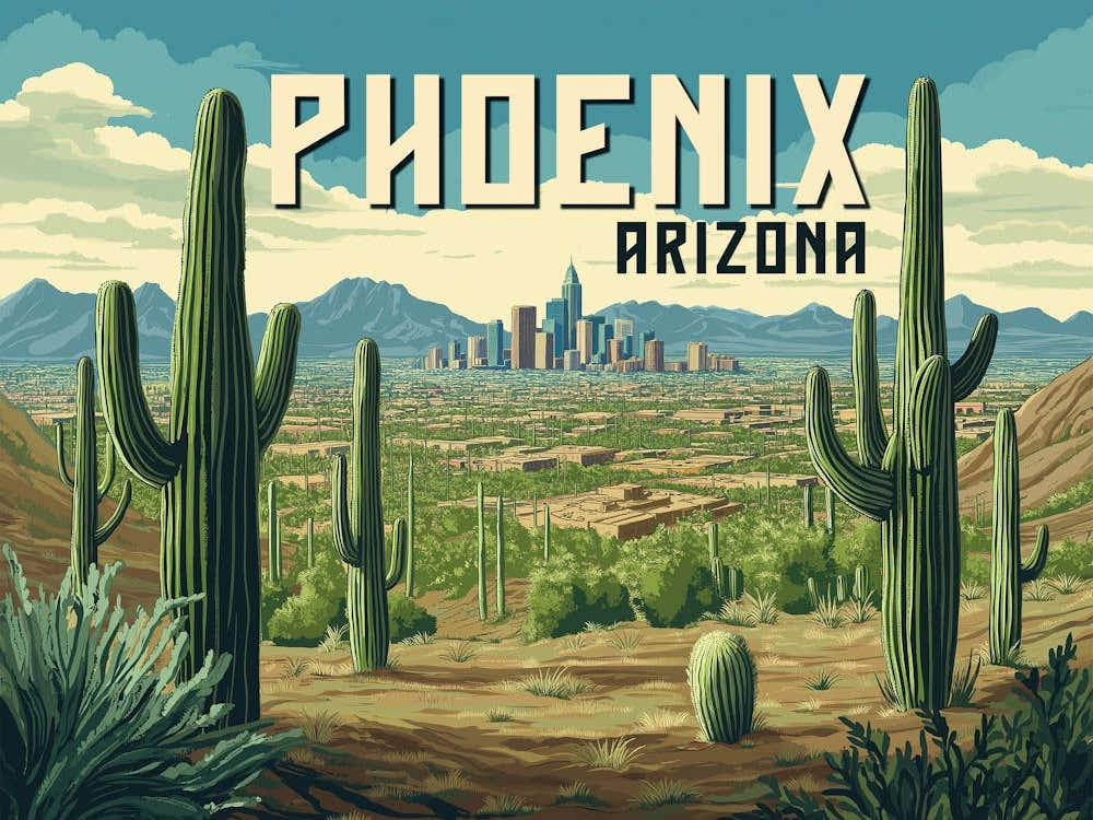 Phoenix Arizona desert cityscape