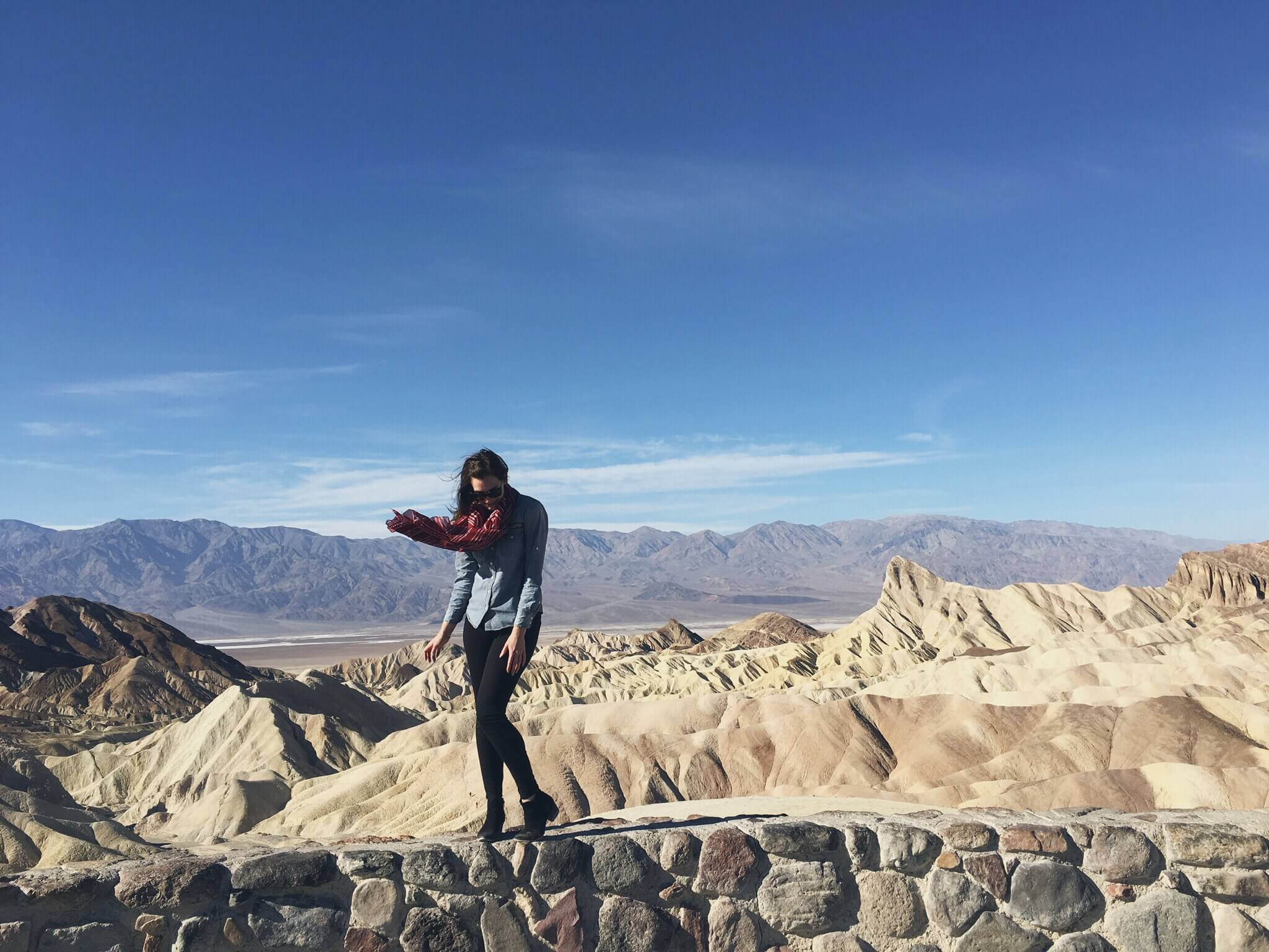 Death Valley sand dunes Zabriskie Point