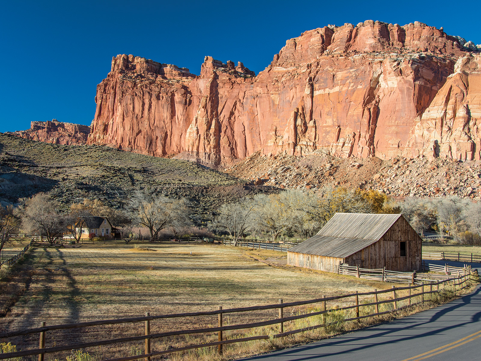 Capitol Reef National Park red rock canyon