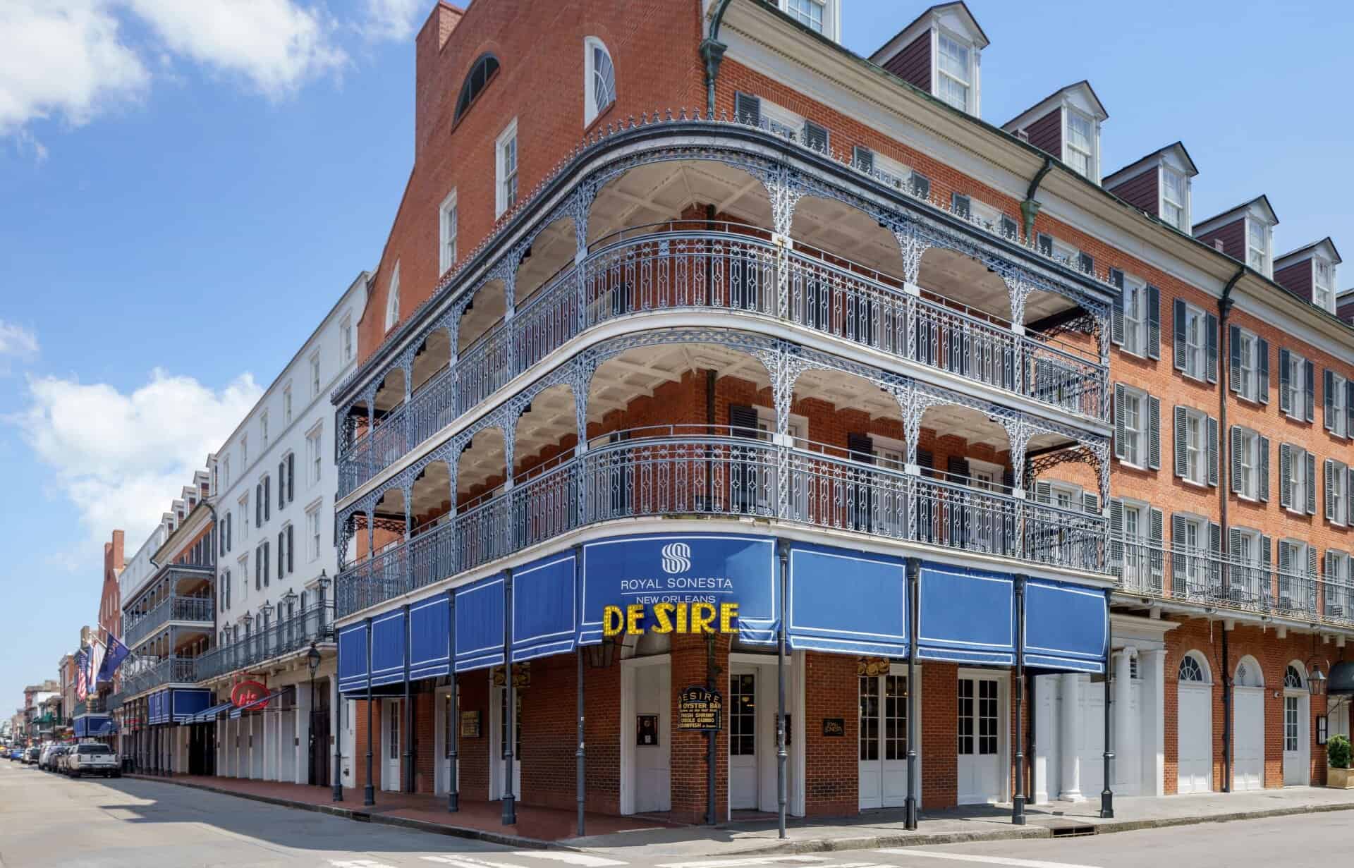 French Quarter New Orleans balconies street