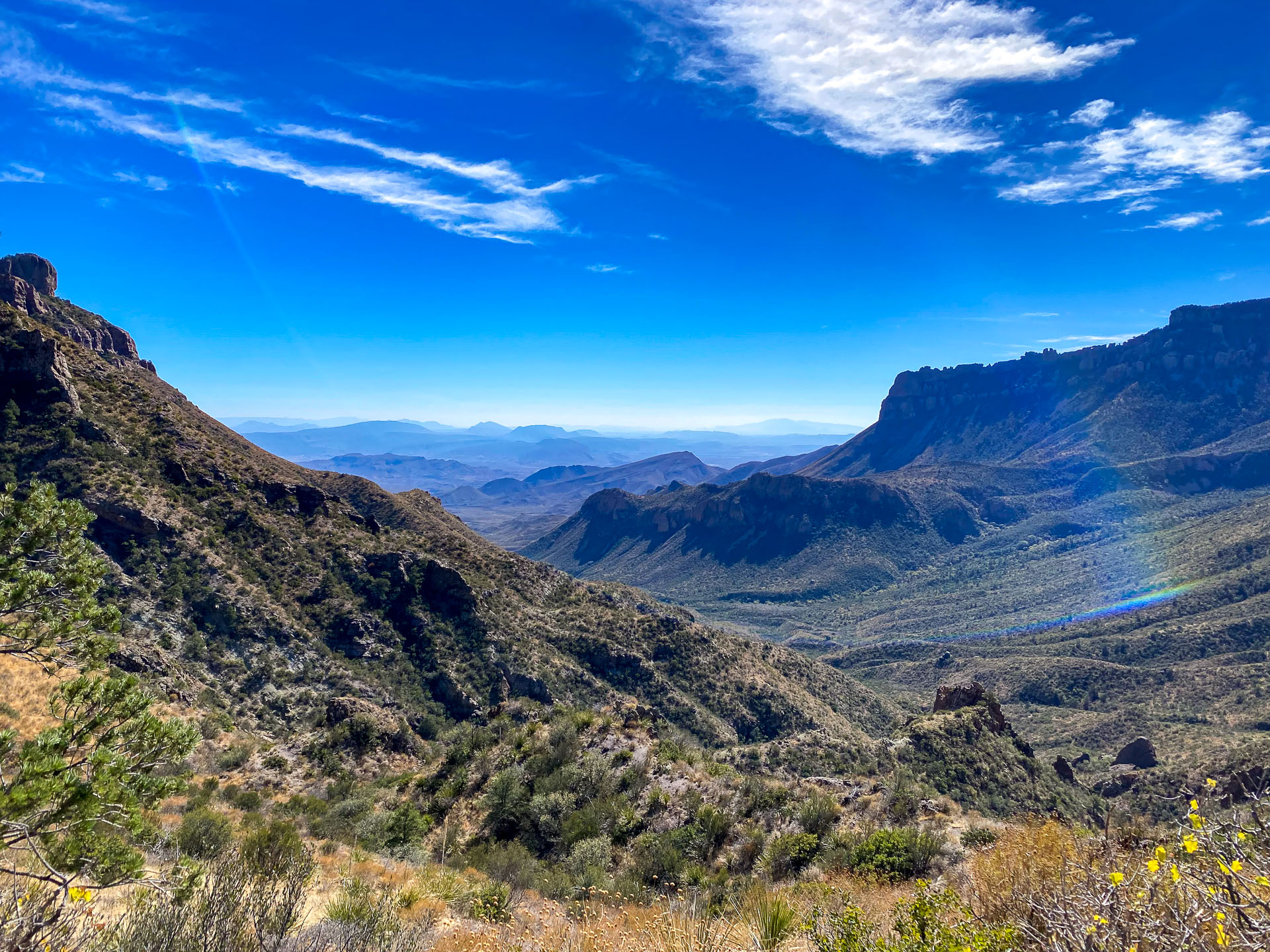 Big Bend desert mountains Lost Mine trail