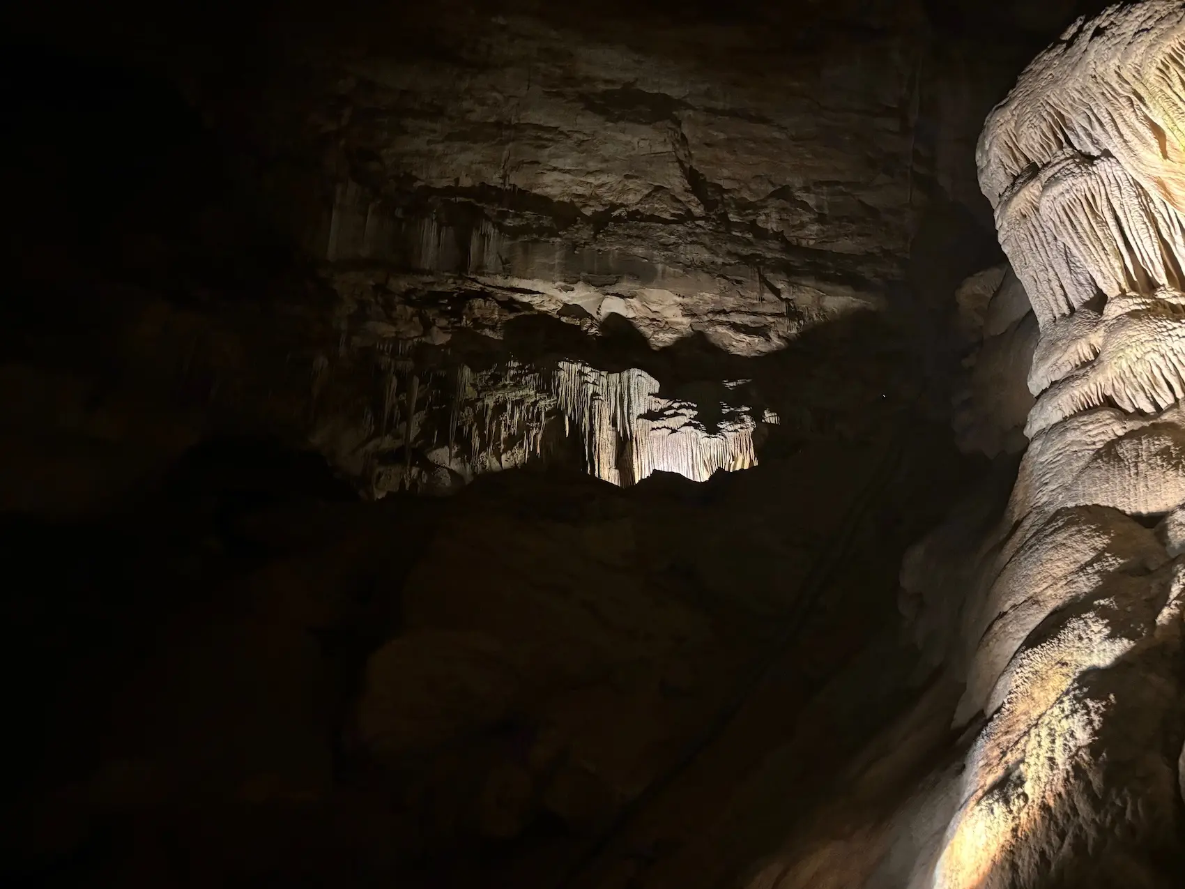Carlsbad Caverns cave interior stalactites stalagmites