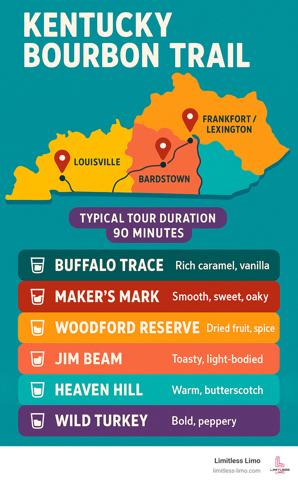 Kentucky backroad fall foliage driving bourbon trail