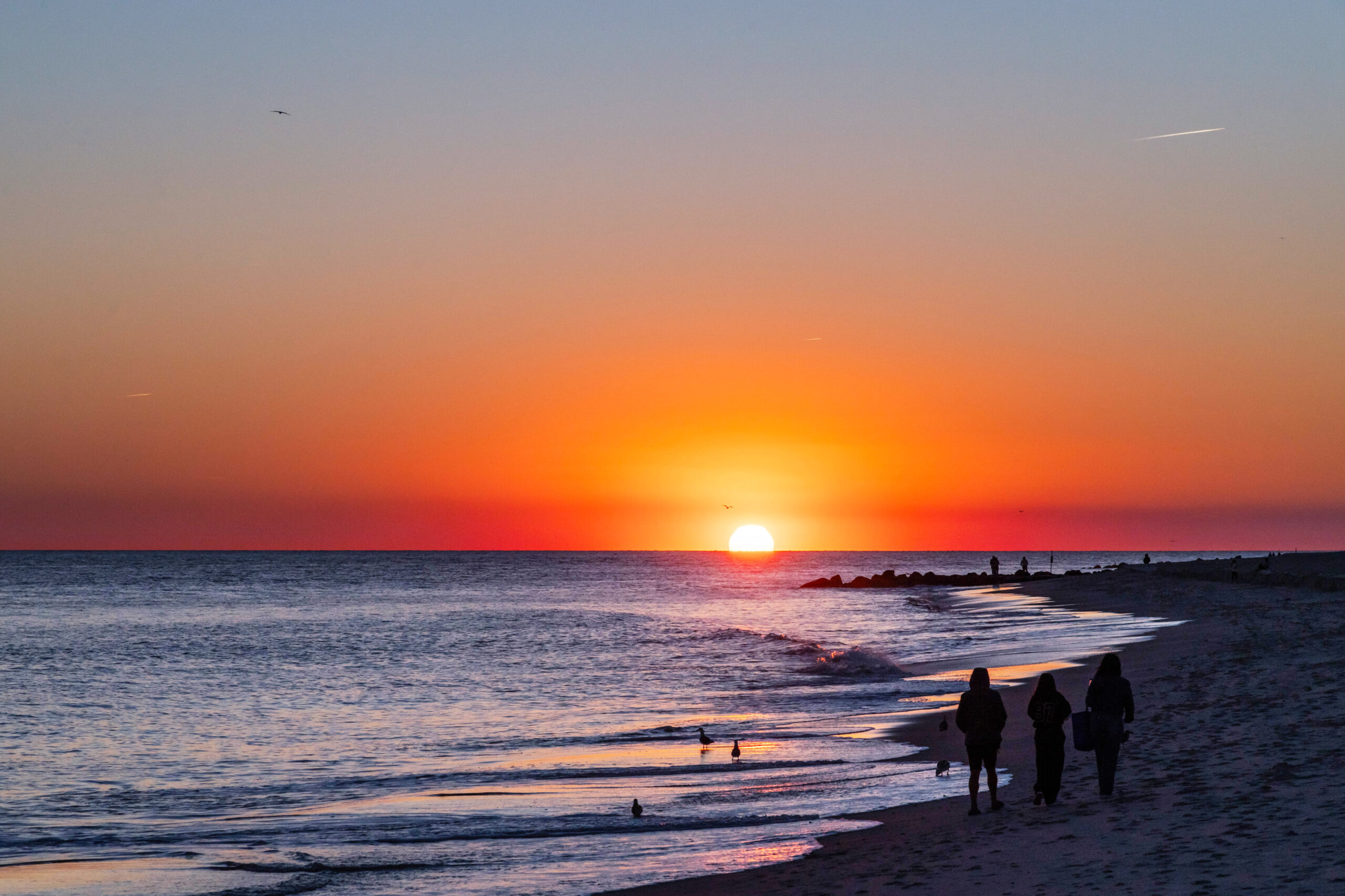Florida beach sunset November