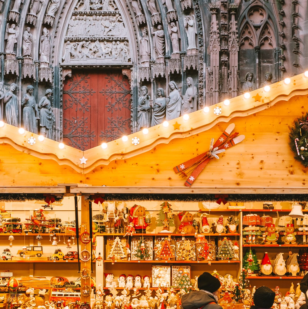 strasbourg christmas market ornament stall handpainted